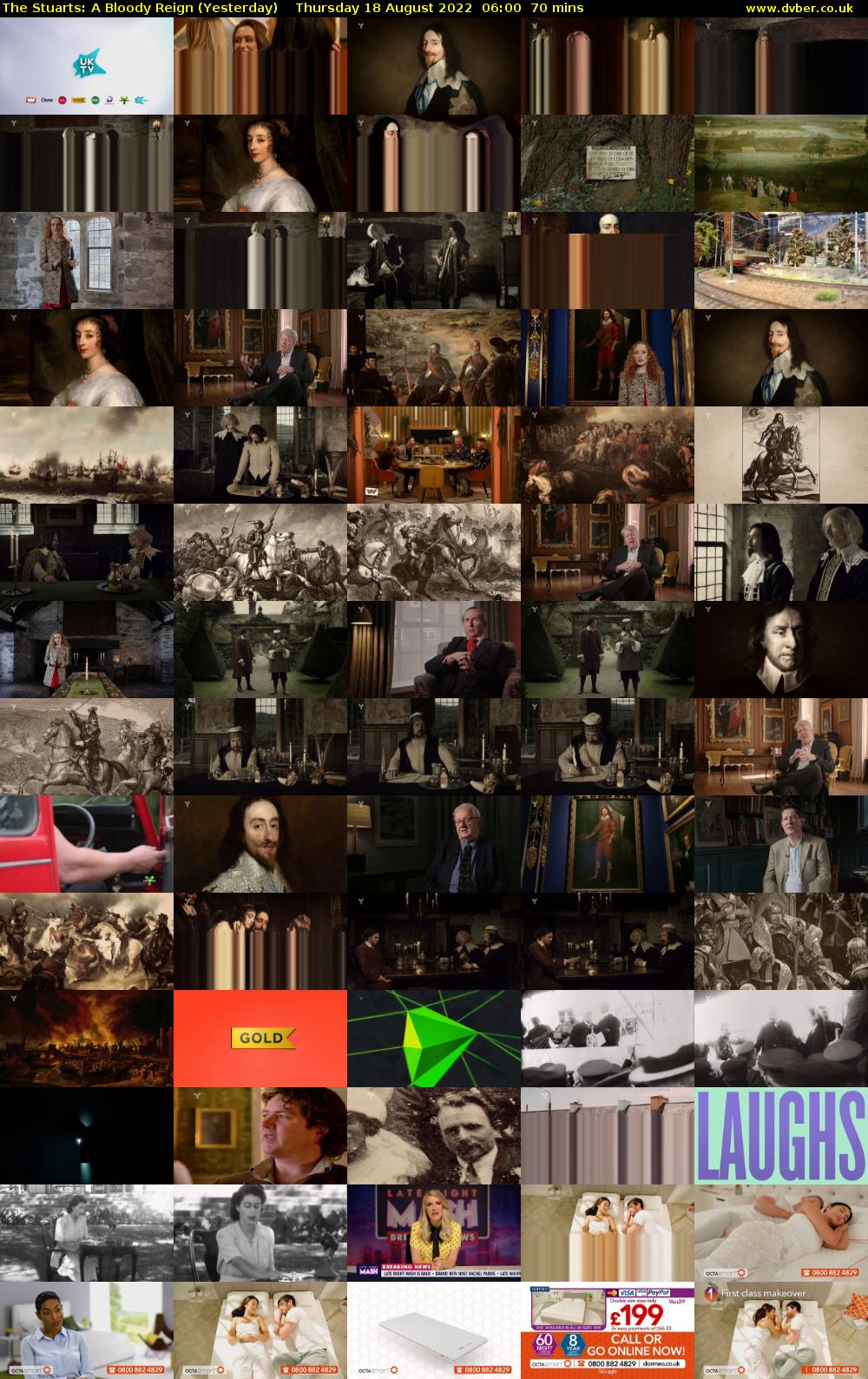 The Stuarts: A Bloody Reign (Yesterday) Thursday 18 August 2022 06:00 - 07:10