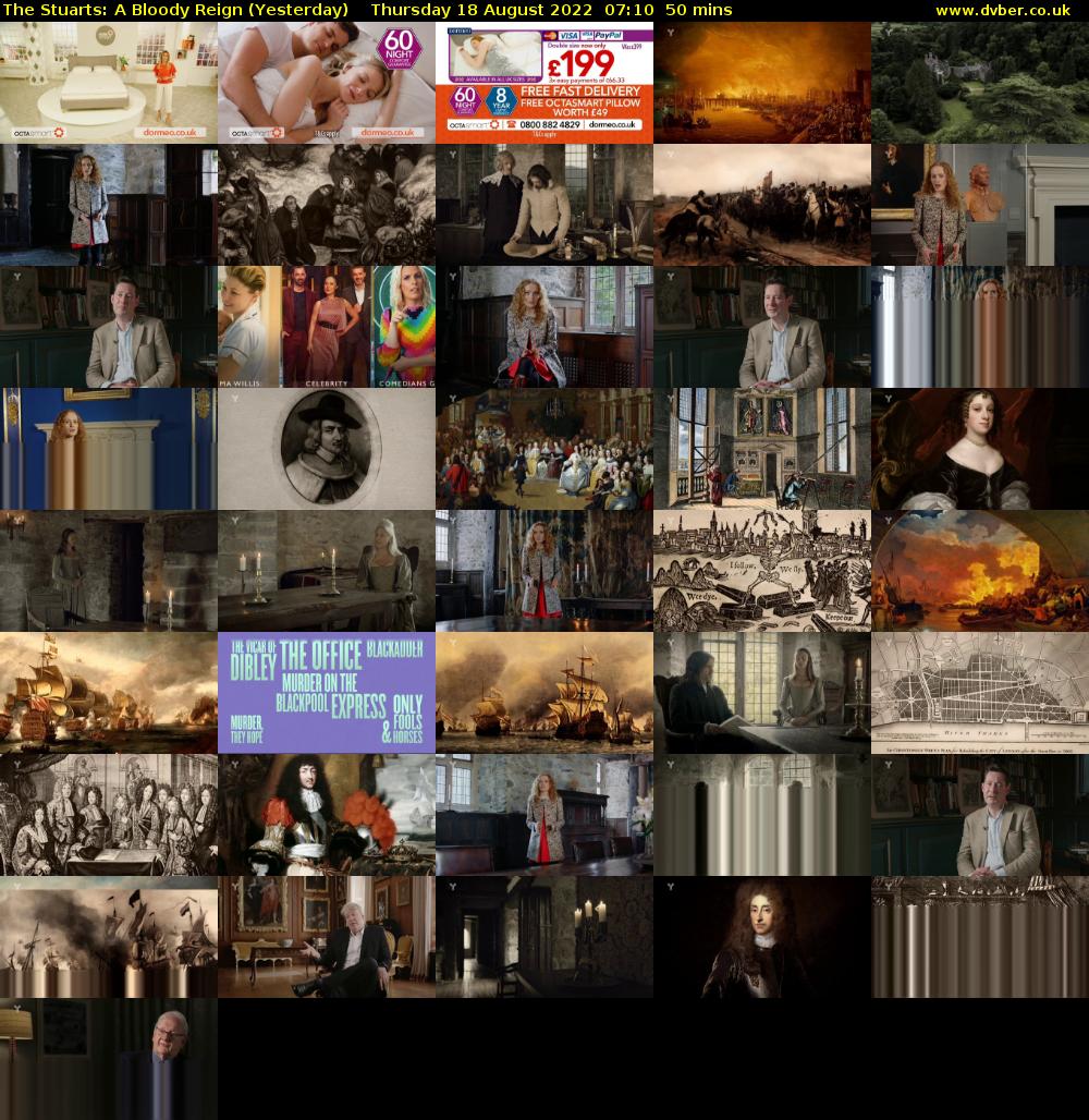 The Stuarts: A Bloody Reign (Yesterday) Thursday 18 August 2022 07:10 - 08:00