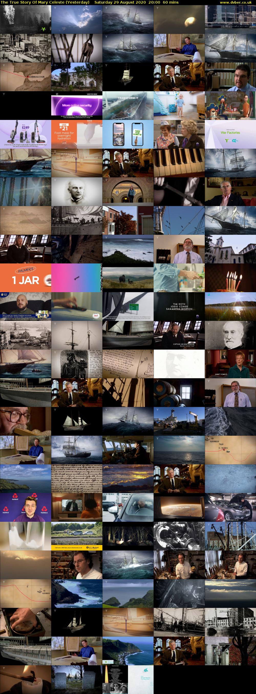 The True Story Of Mary Celeste (Yesterday) Saturday 29 August 2020 20:00 - 21:00