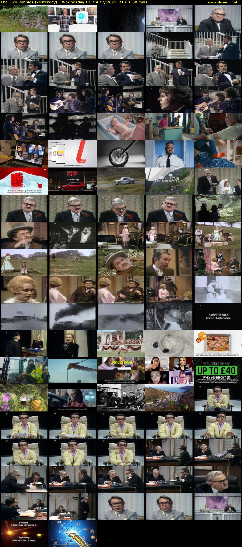 The Two Ronnies (Yesterday) Wednesday 13 January 2021 21:00 - 21:50