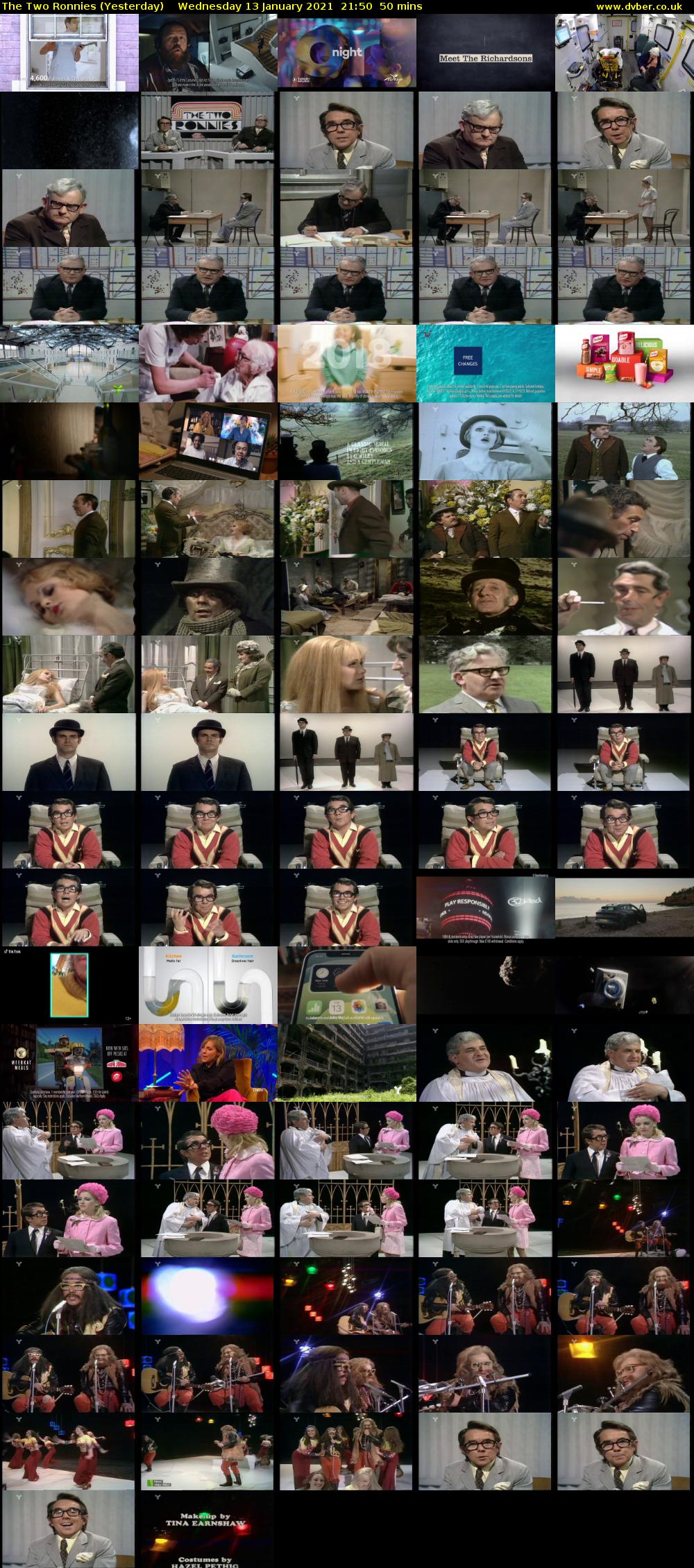 The Two Ronnies (Yesterday) Wednesday 13 January 2021 21:50 - 22:40
