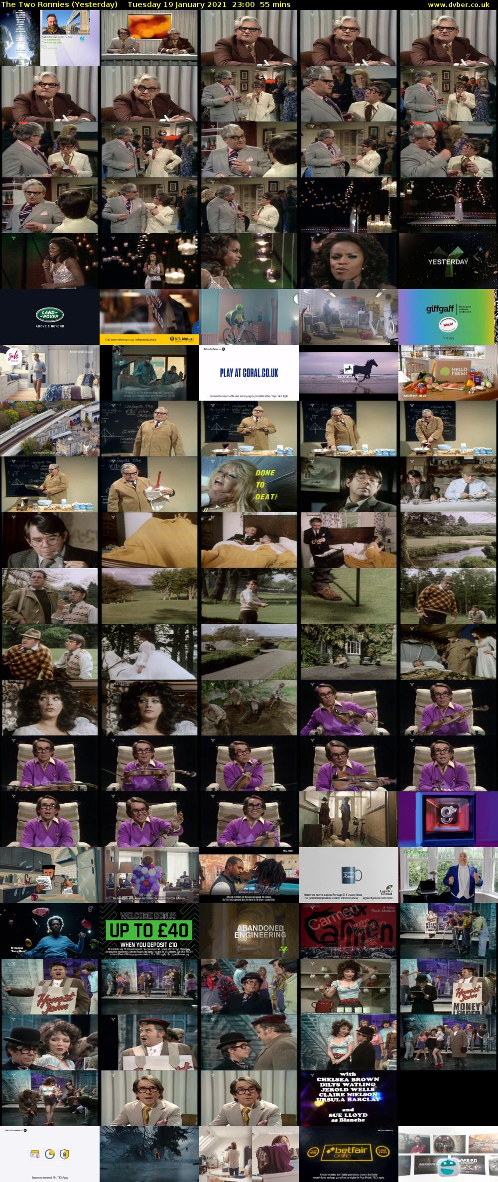 The Two Ronnies (Yesterday) Tuesday 19 January 2021 23:00 - 23:55