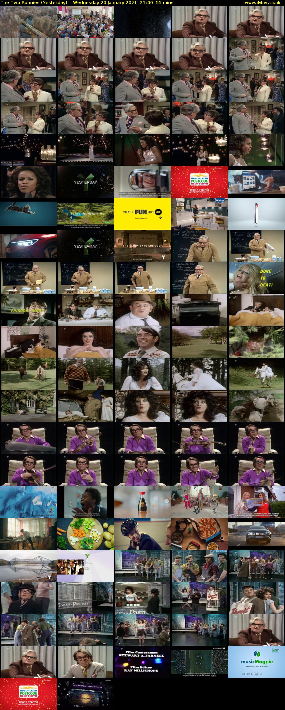 The Two Ronnies (Yesterday) Wednesday 20 January 2021 21:00 - 21:55