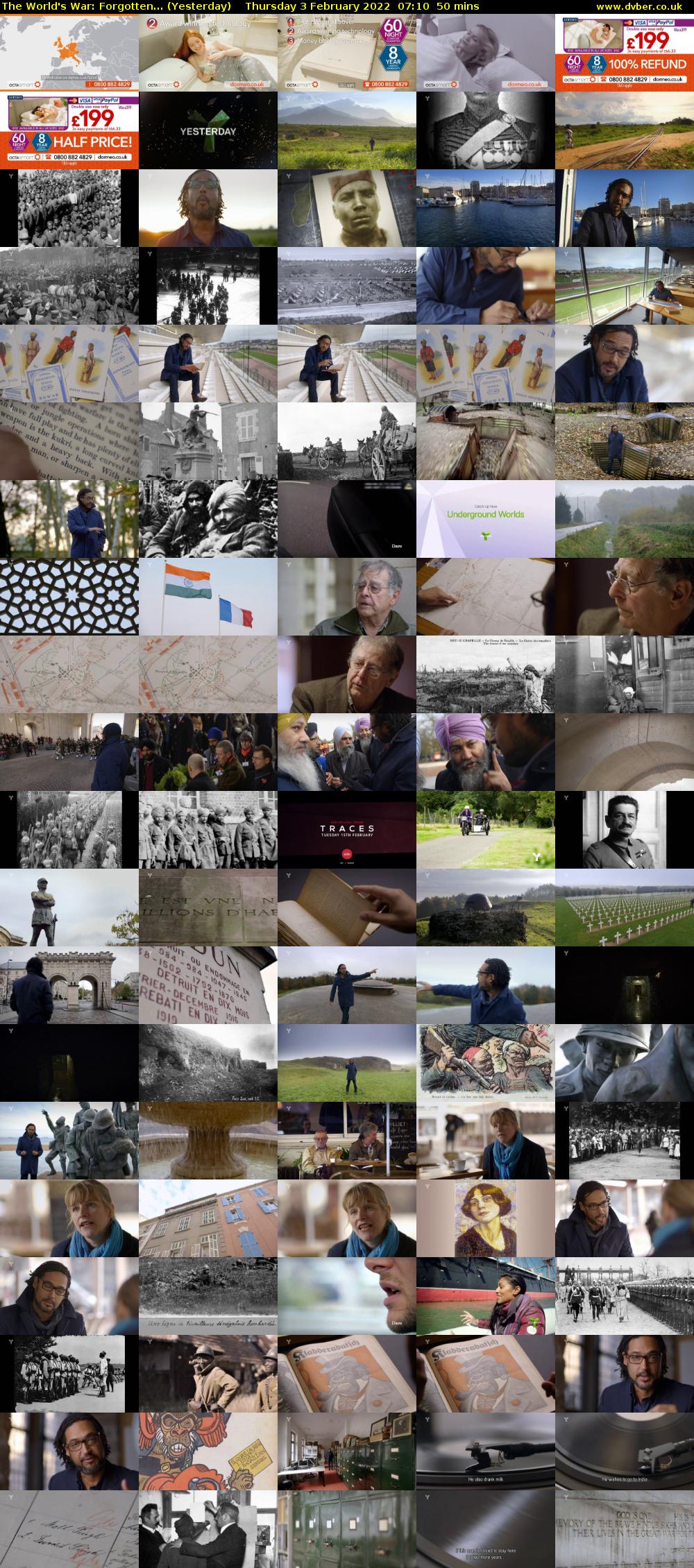 The World's War: Forgotten... (Yesterday) Thursday 3 February 2022 07:10 - 08:00