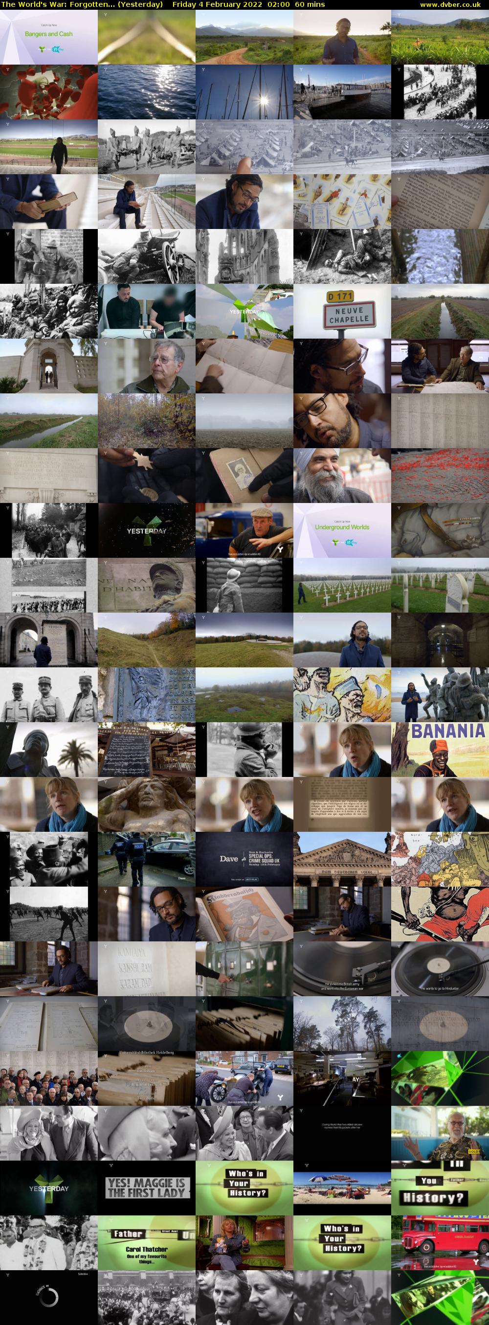 The World's War: Forgotten... (Yesterday) Friday 4 February 2022 02:00 - 03:00
