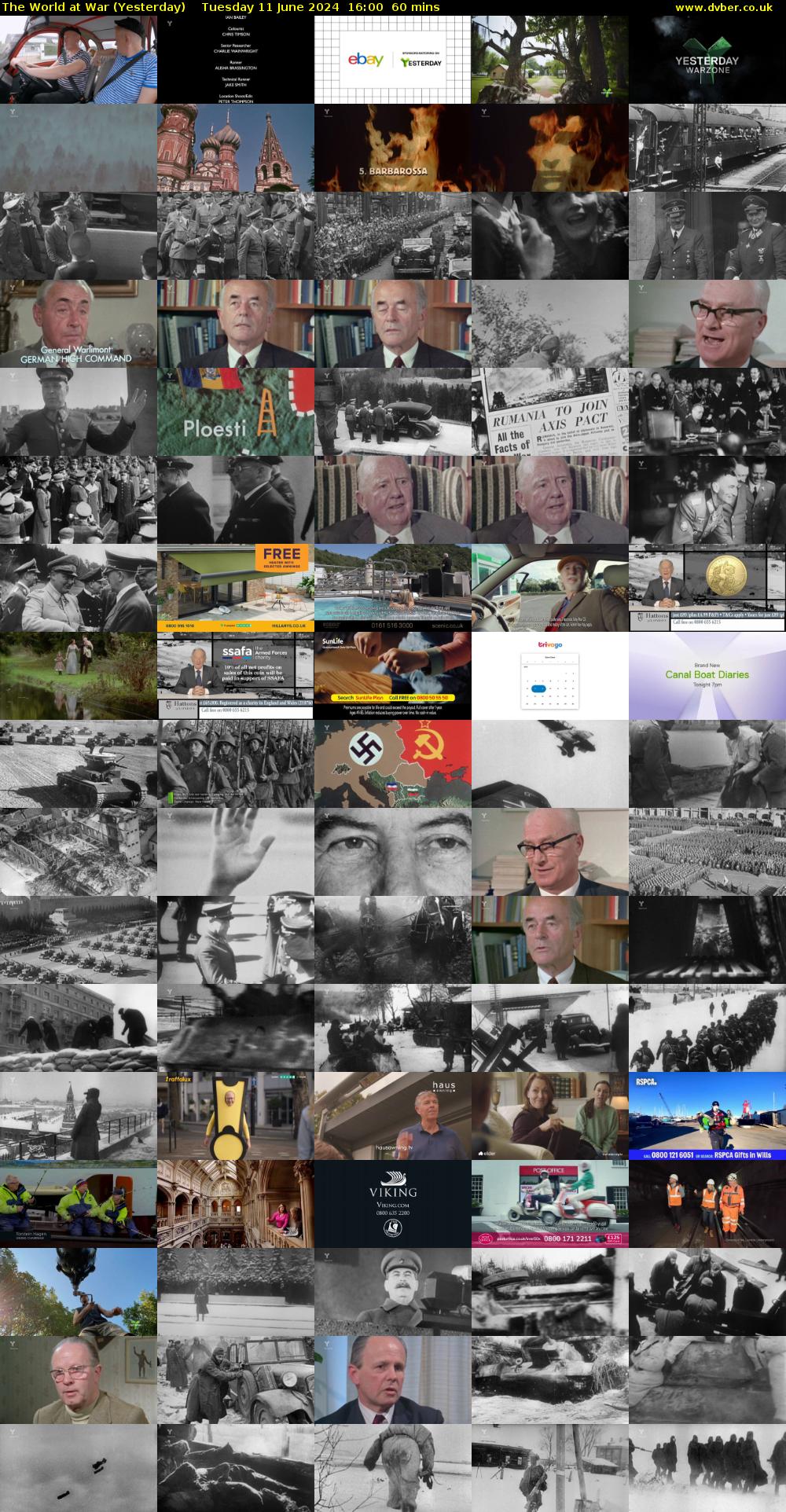 The World at War (Yesterday) Tuesday 11 June 2024 16:00 - 17:00