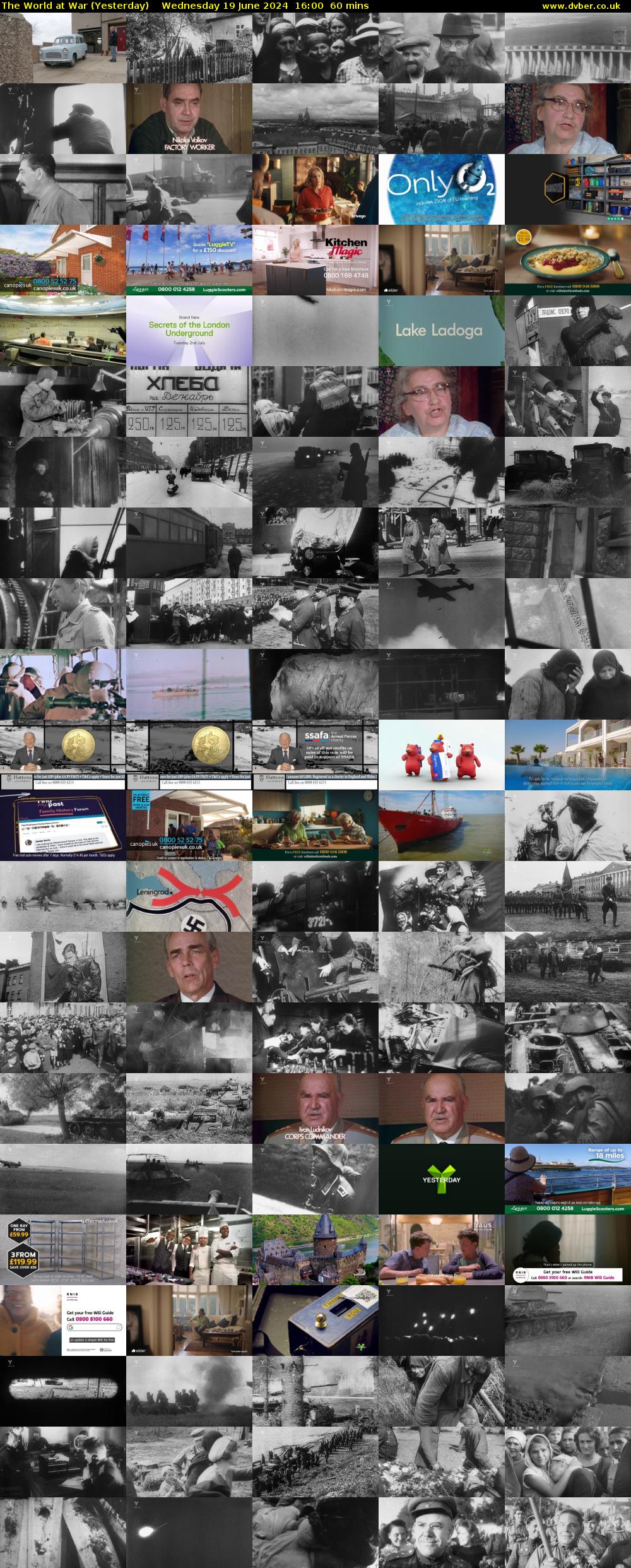 The World at War (Yesterday) Wednesday 19 June 2024 16:00 - 17:00