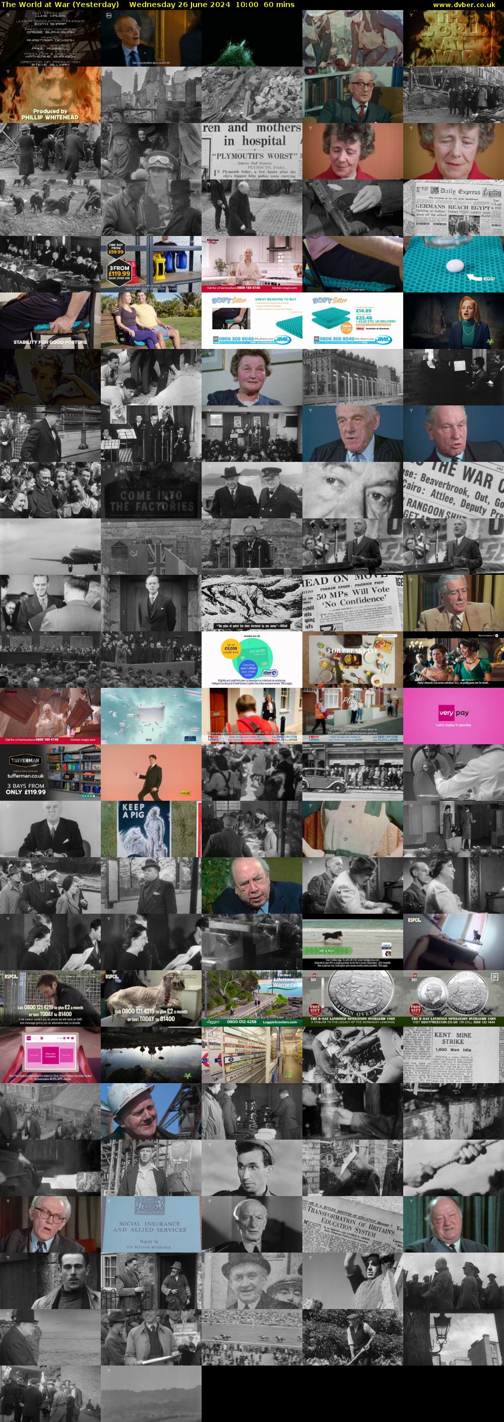 The World at War (Yesterday) Wednesday 26 June 2024 10:00 - 11:00