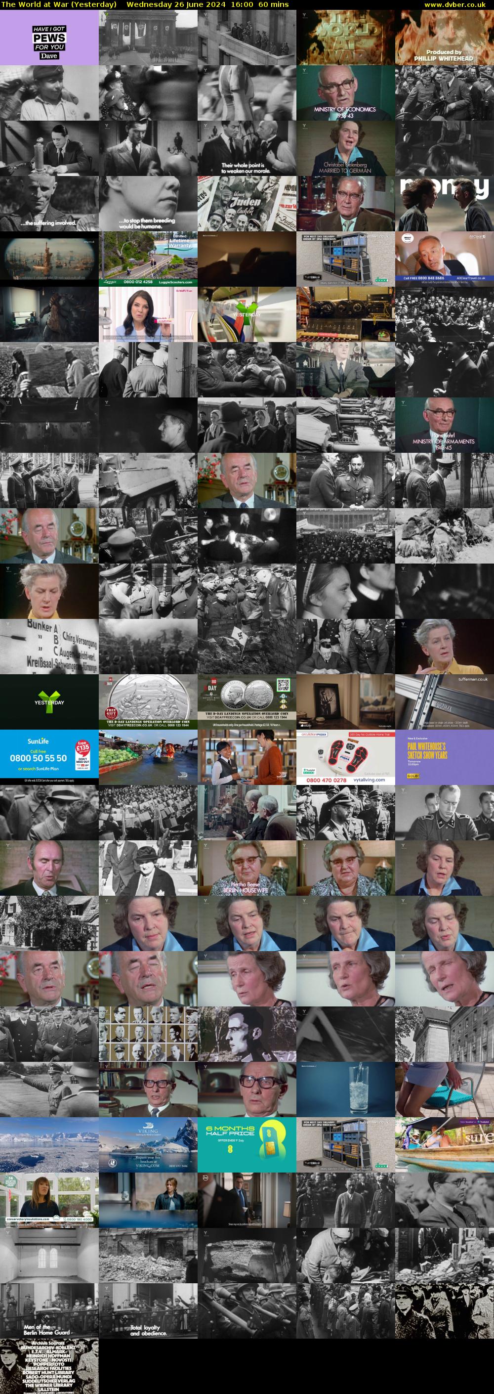 The World at War (Yesterday) Wednesday 26 June 2024 16:00 - 17:00