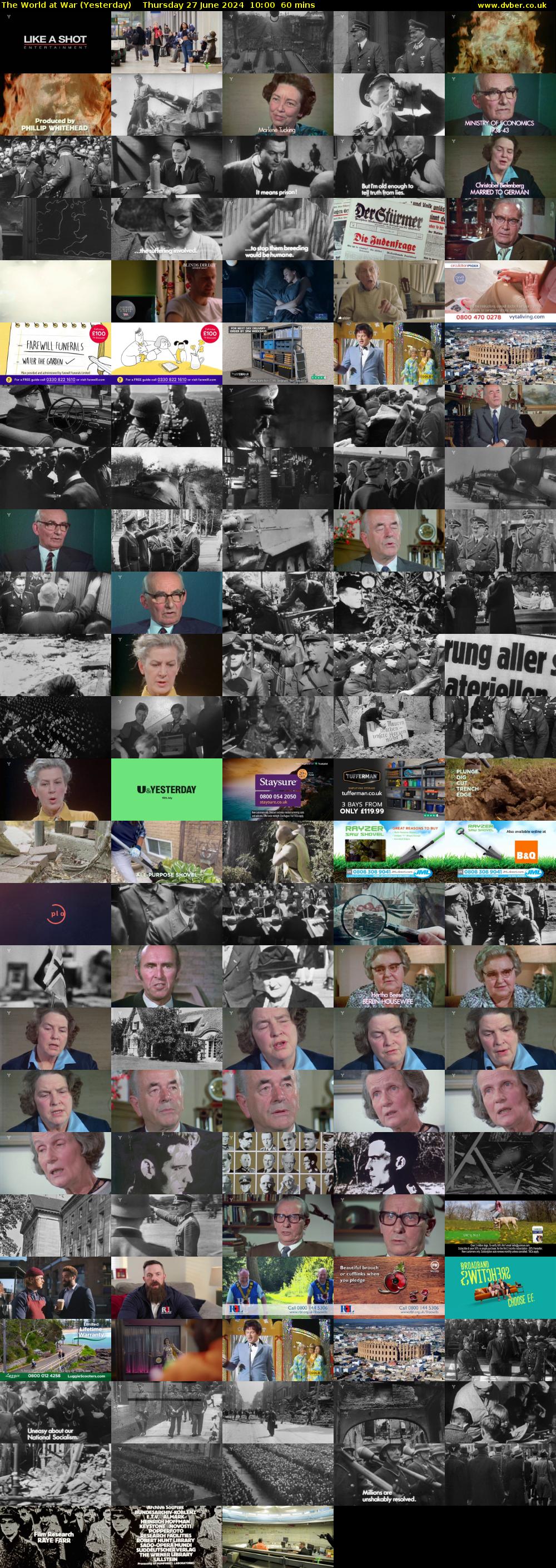 The World at War (Yesterday) Thursday 27 June 2024 10:00 - 11:00