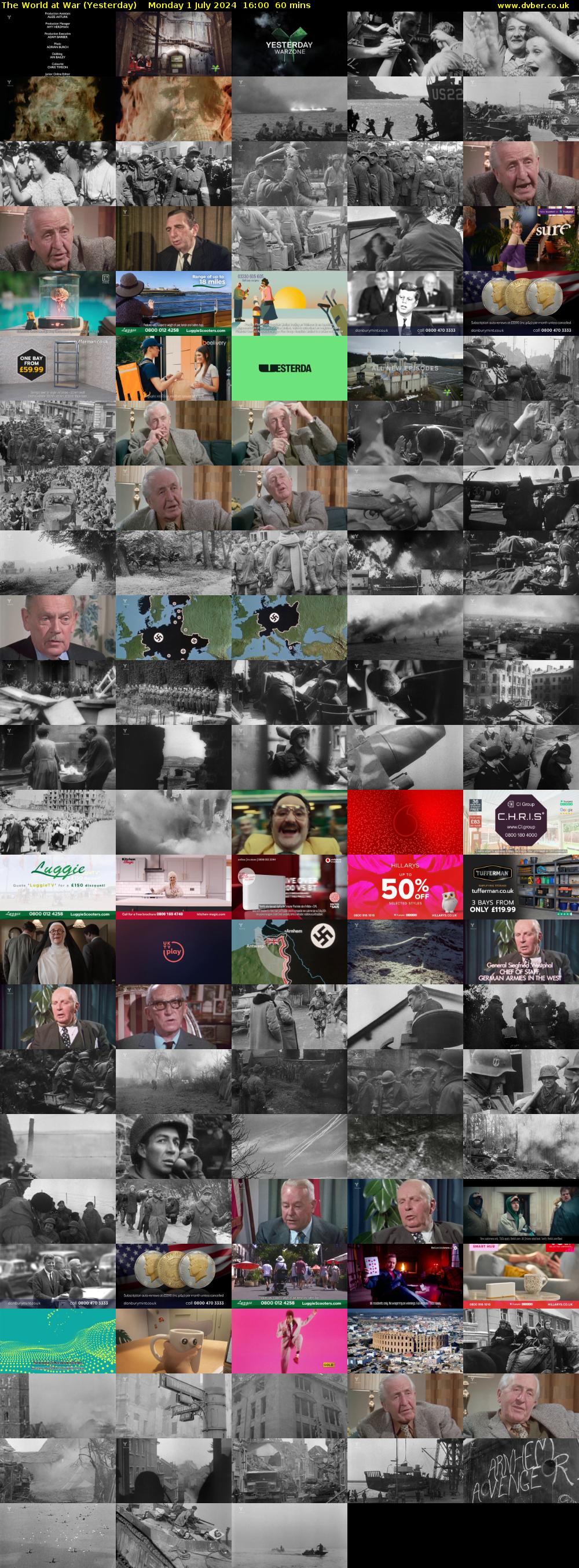 The World at War (Yesterday) Monday 1 July 2024 16:00 - 17:00