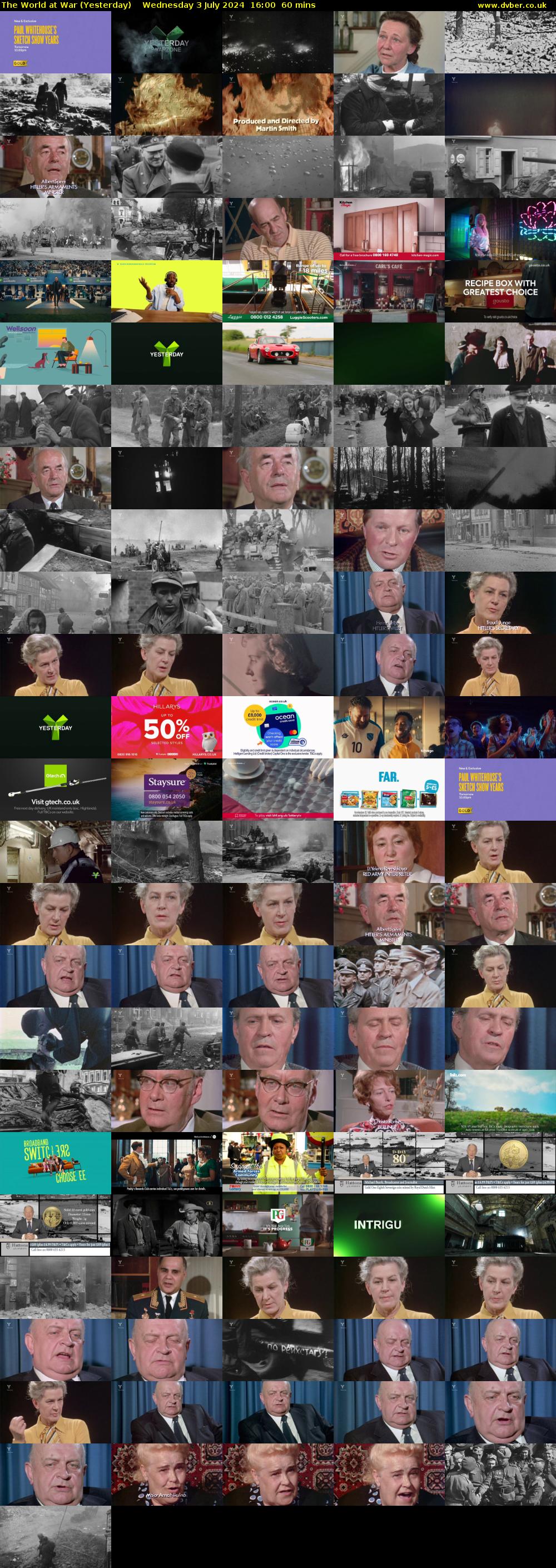 The World at War (Yesterday) Wednesday 3 July 2024 16:00 - 17:00