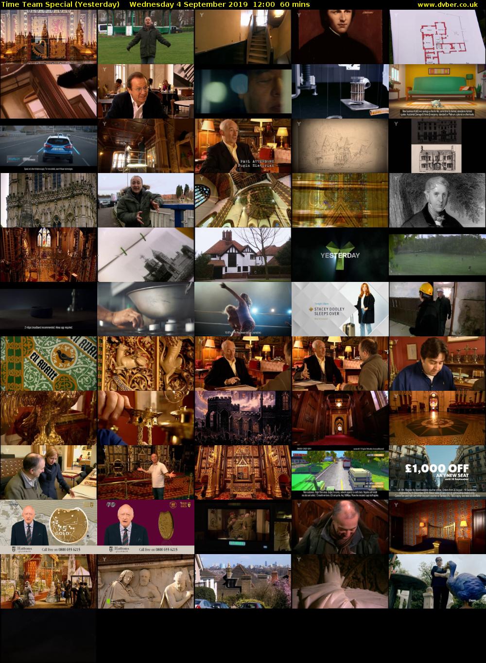 Time Team Special (Yesterday) Wednesday 4 September 2019 12:00 - 13:00