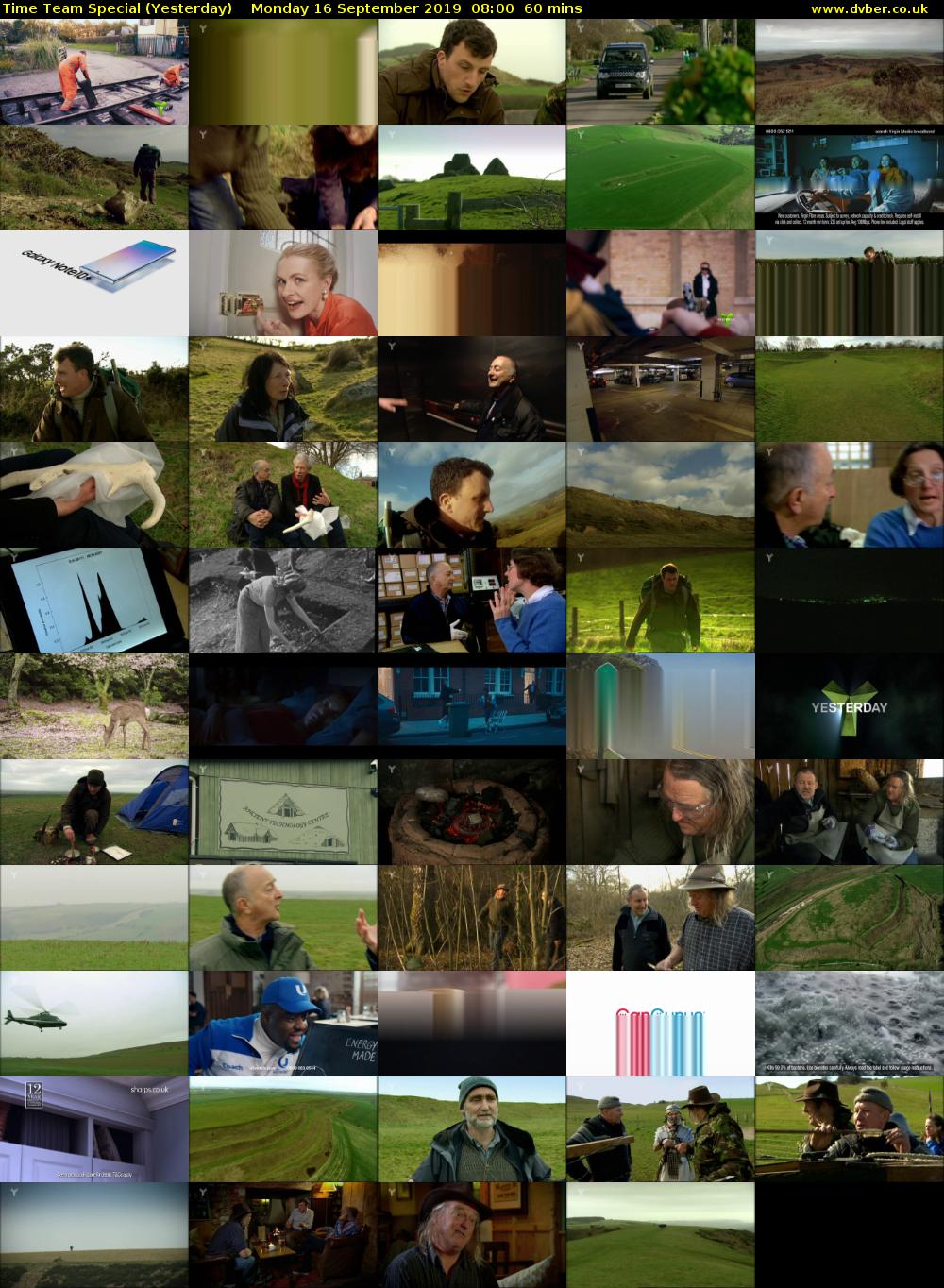Time Team Special (Yesterday) Monday 16 September 2019 08:00 - 09:00
