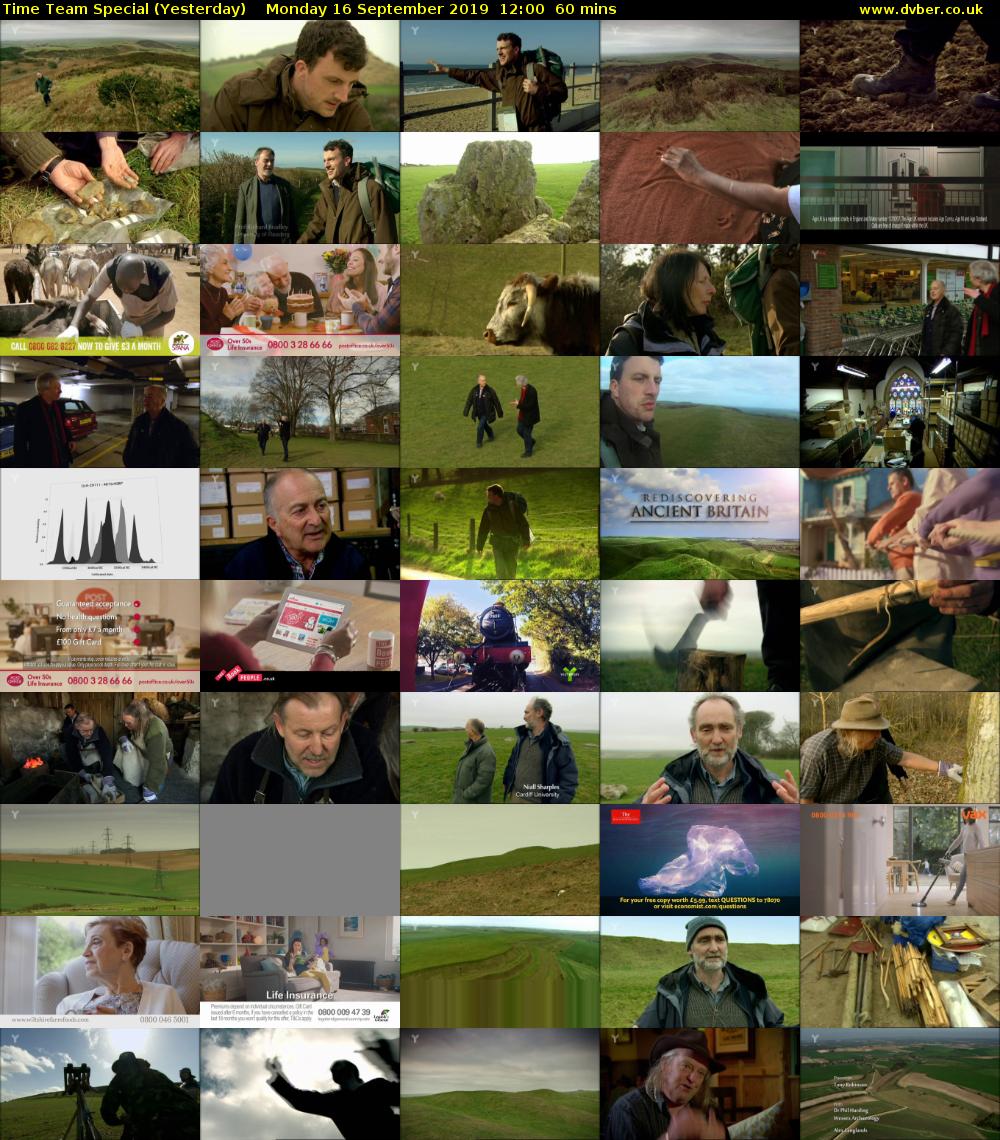 Time Team Special (Yesterday) Monday 16 September 2019 12:00 - 13:00