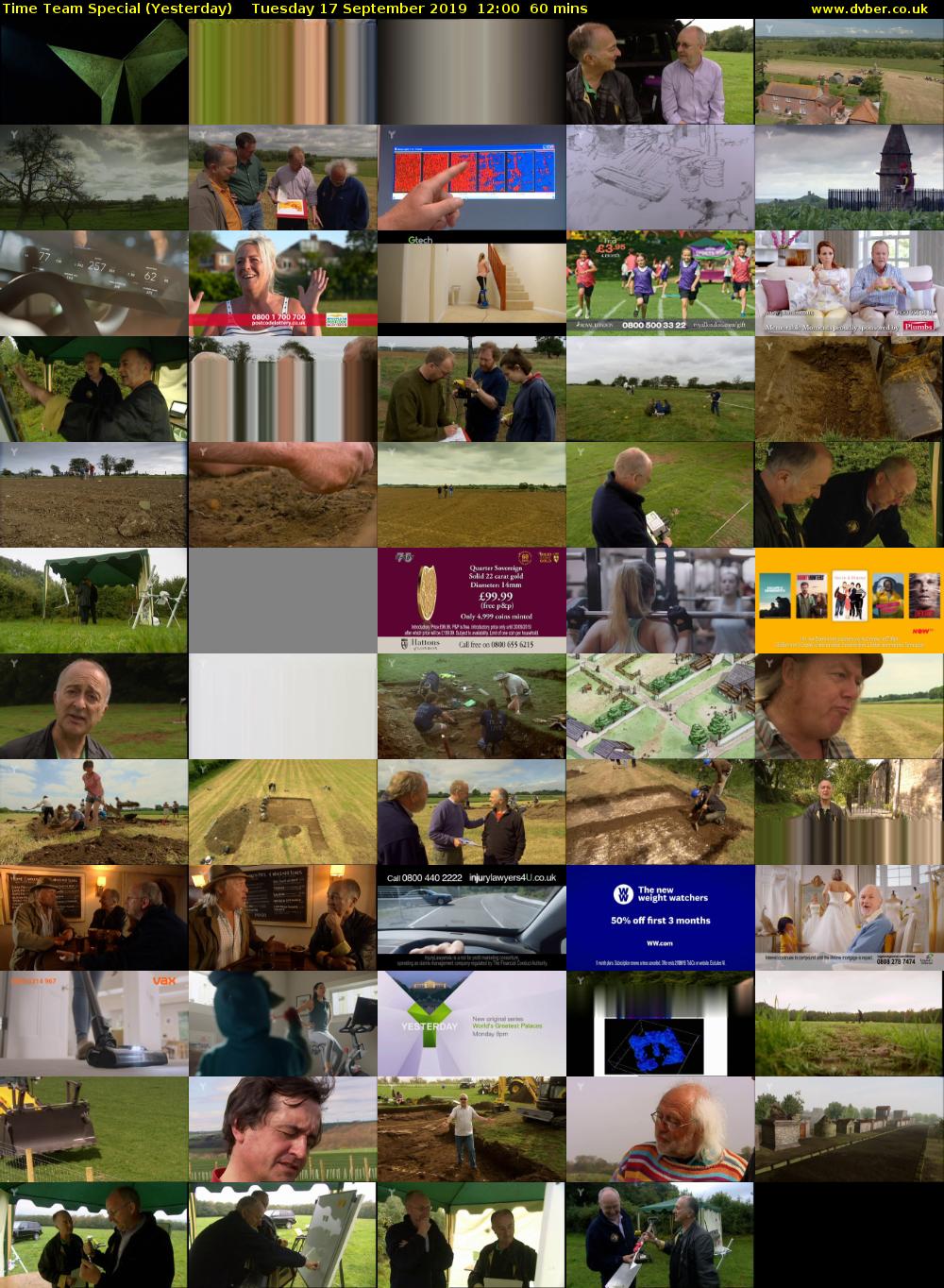 Time Team Special (Yesterday) Tuesday 17 September 2019 12:00 - 13:00