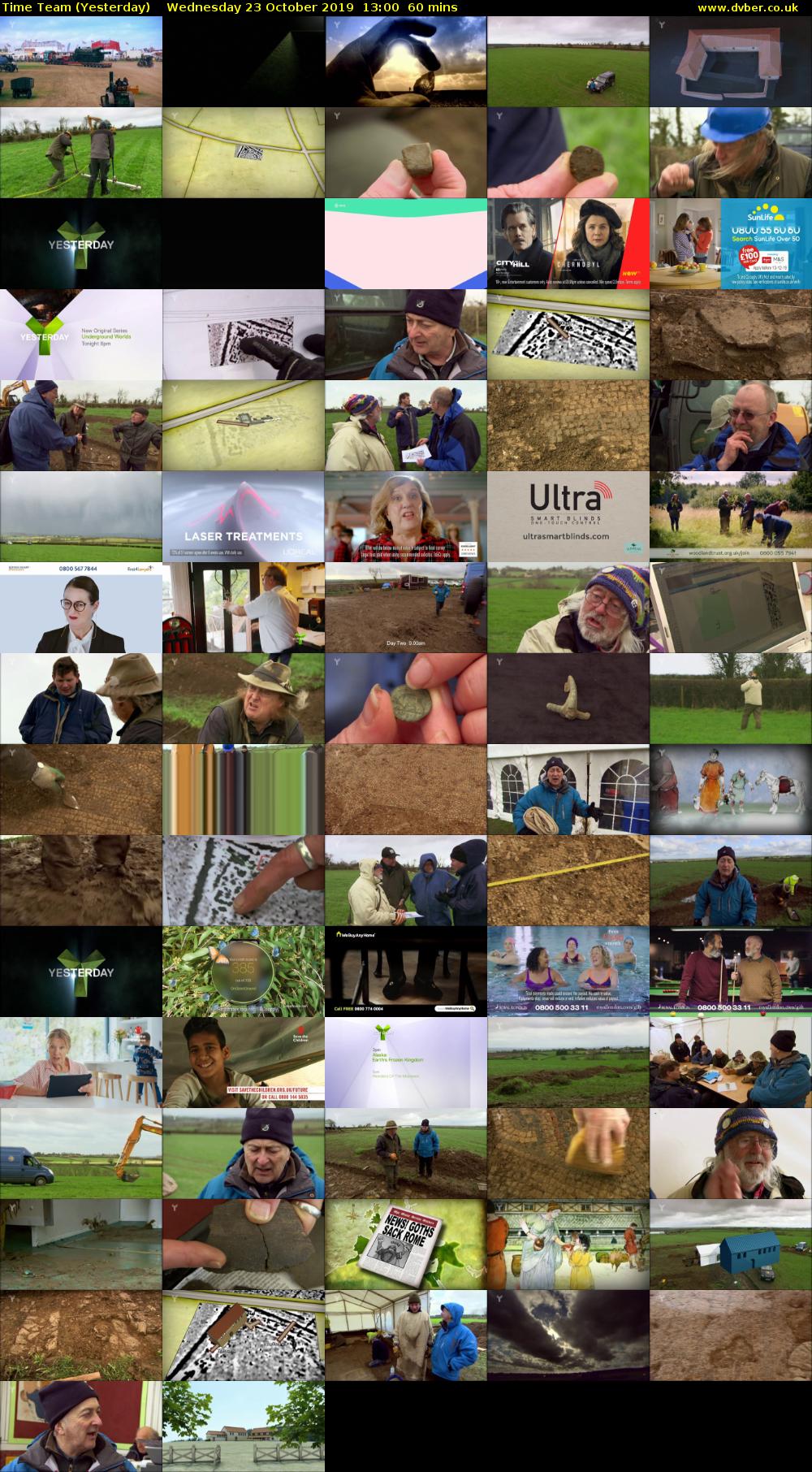 Time Team (Yesterday) Wednesday 23 October 2019 13:00 - 14:00