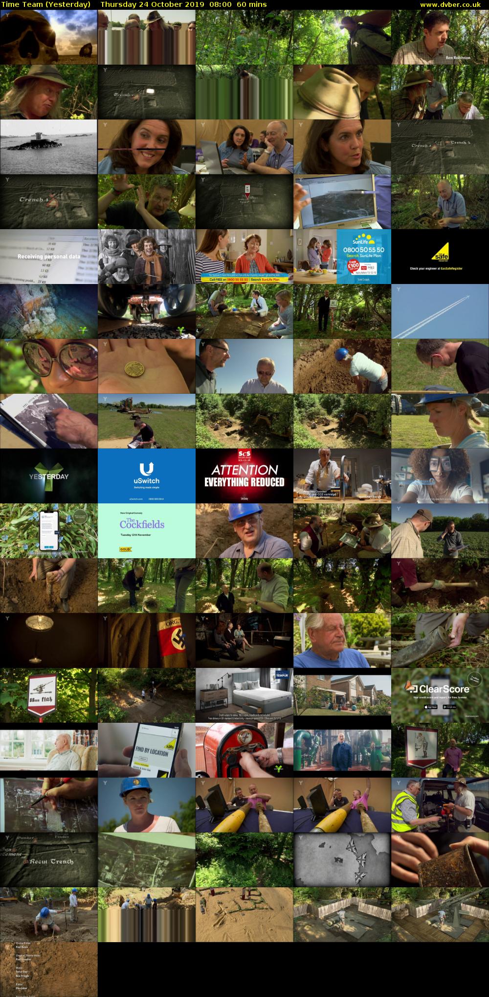 Time Team (Yesterday) Thursday 24 October 2019 08:00 - 09:00