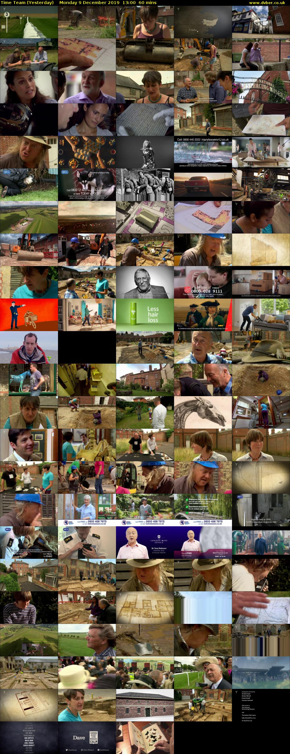 Time Team (Yesterday) Monday 9 December 2019 13:00 - 14:00