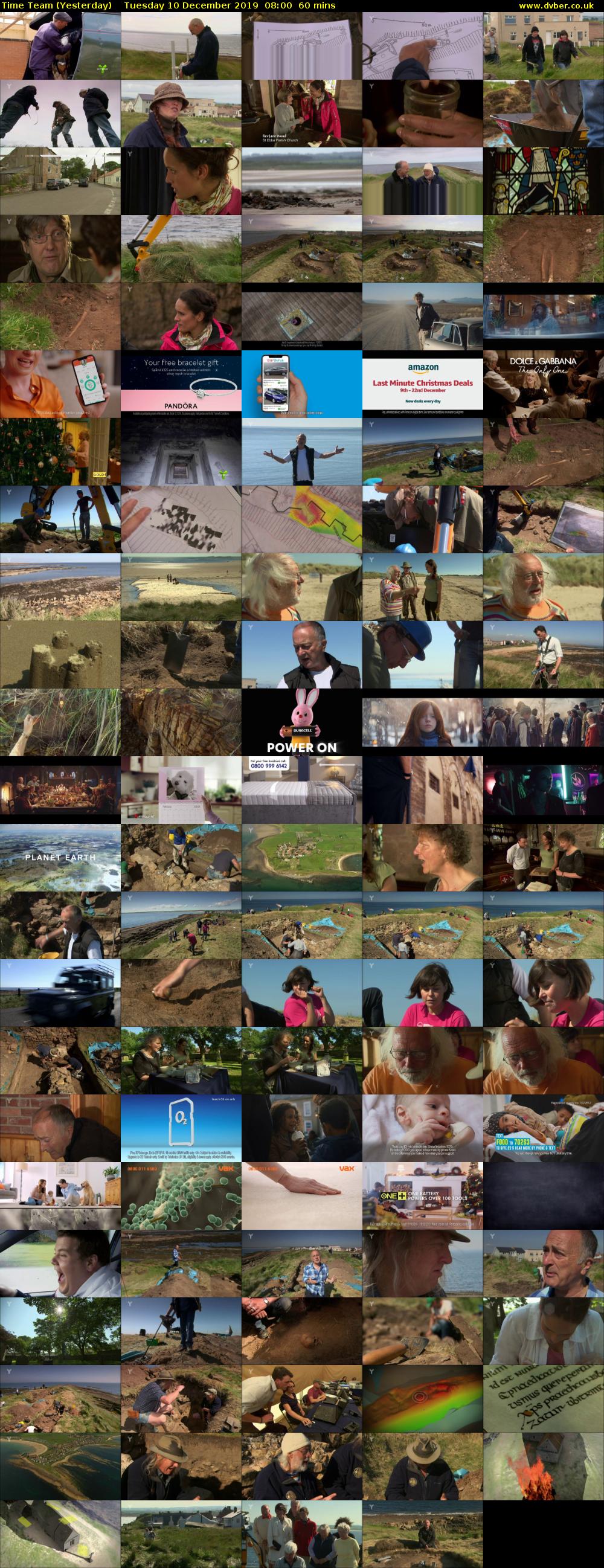 Time Team (Yesterday) Tuesday 10 December 2019 08:00 - 09:00