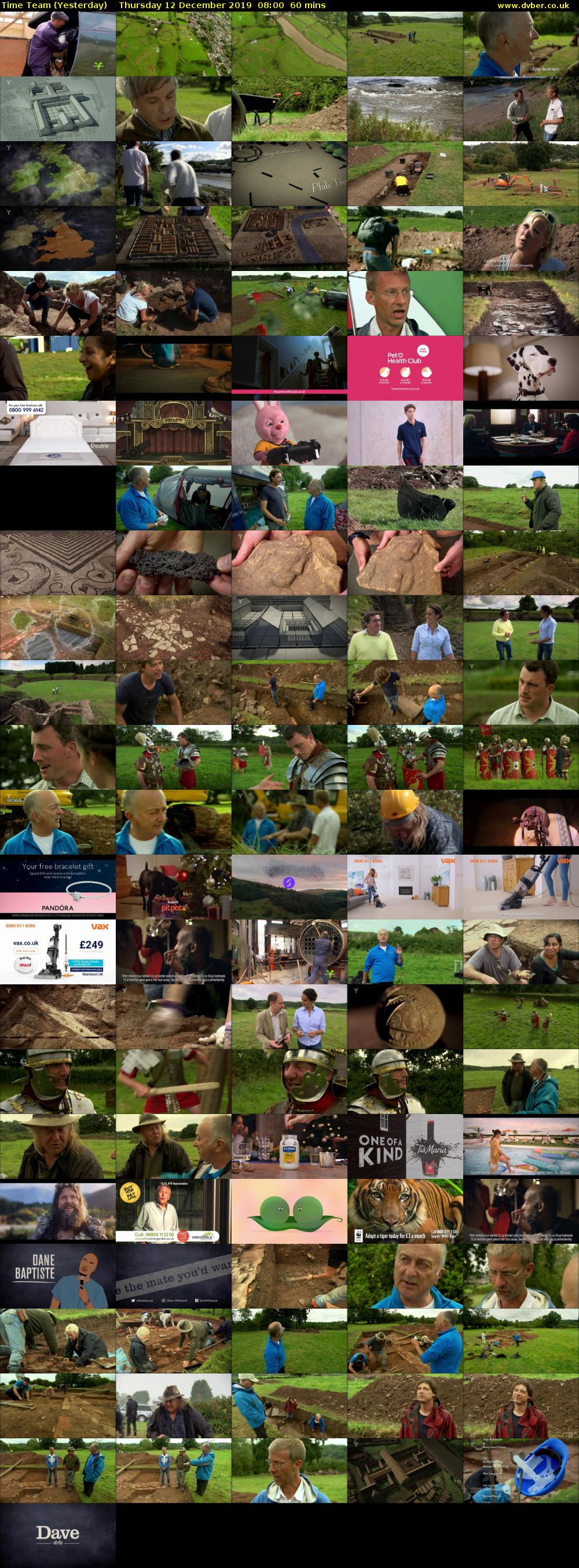 Time Team (Yesterday) Thursday 12 December 2019 08:00 - 09:00