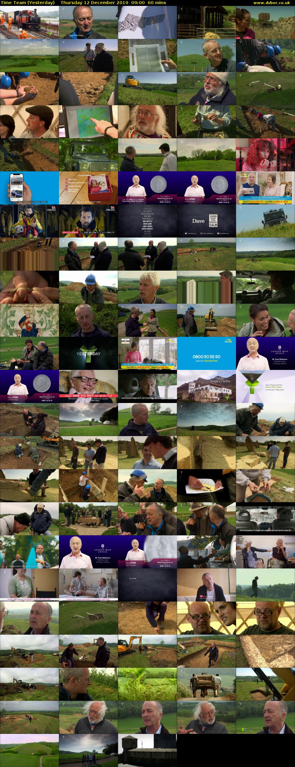 Time Team (Yesterday) Thursday 12 December 2019 09:00 - 10:00