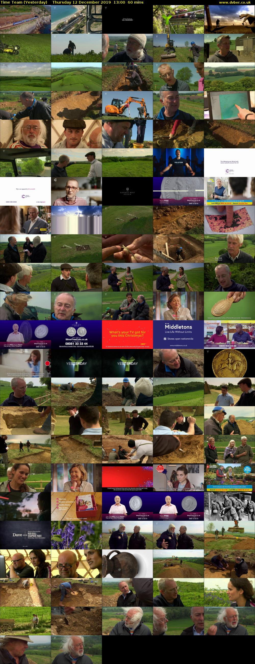 Time Team (Yesterday) Thursday 12 December 2019 13:00 - 14:00