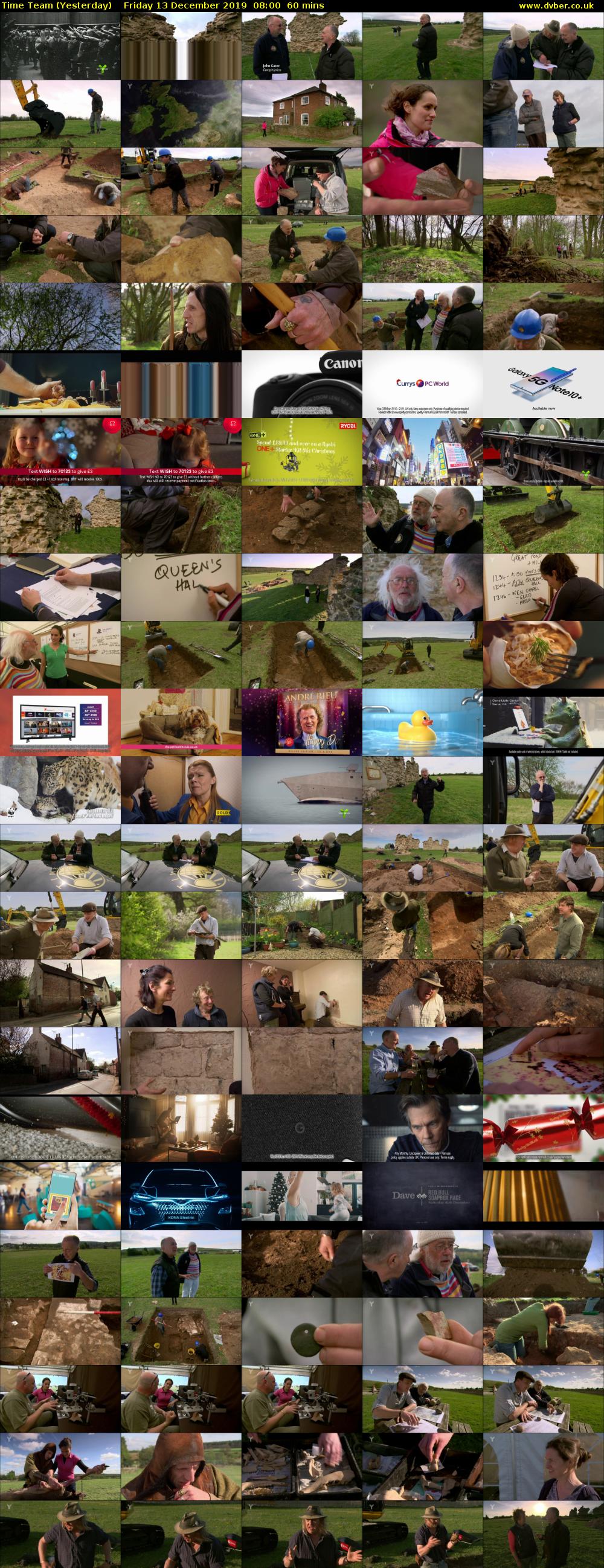 Time Team (Yesterday) Friday 13 December 2019 08:00 - 09:00
