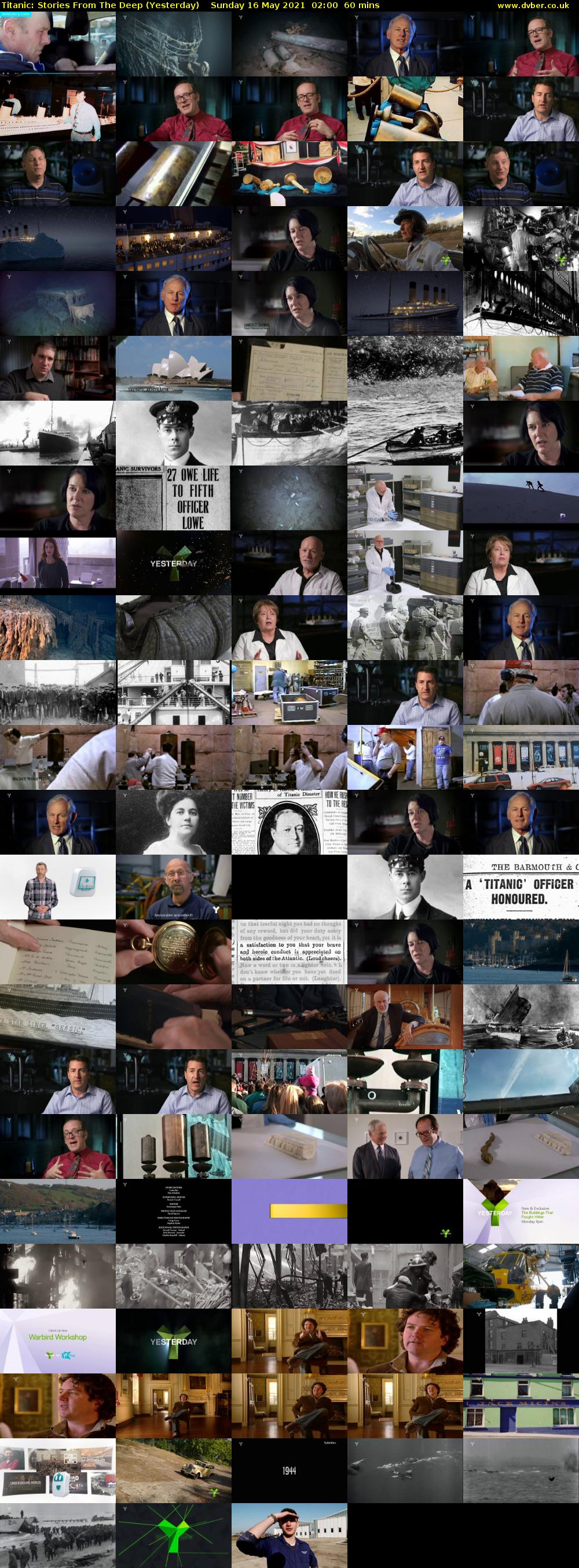 Titanic: Stories From The Deep (Yesterday) Sunday 16 May 2021 02:00 - 03:00