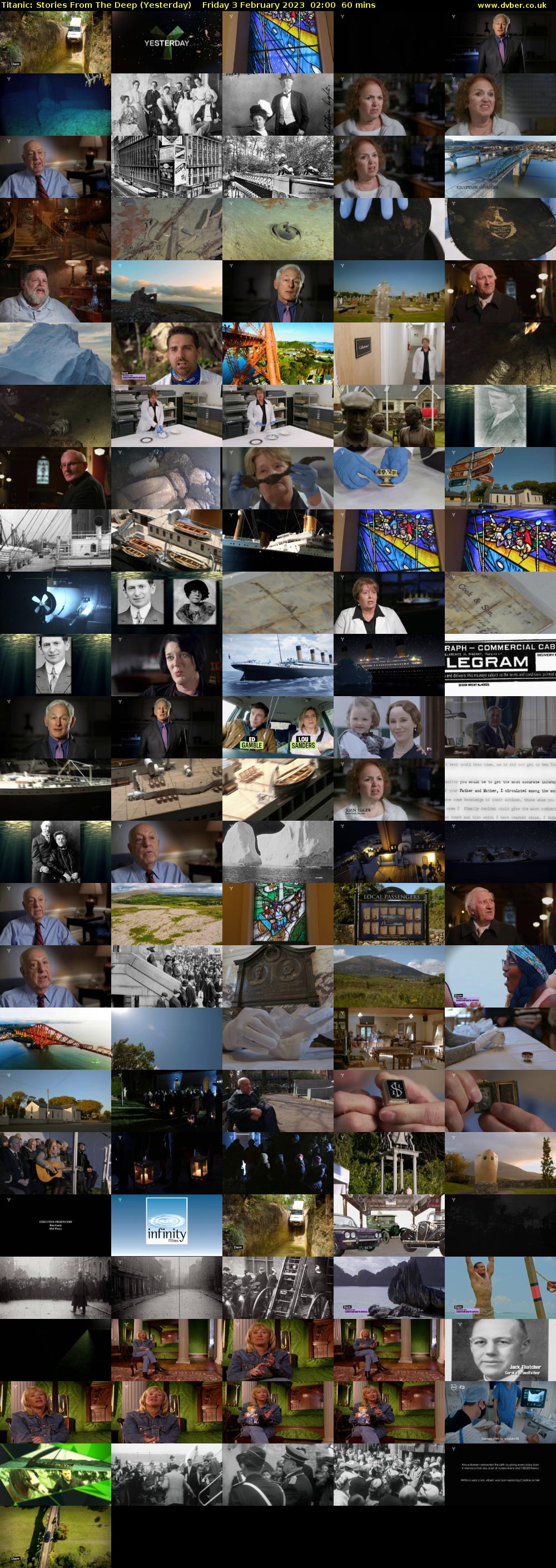 Titanic: Stories From The Deep (Yesterday) Friday 3 February 2023 02:00 - 03:00