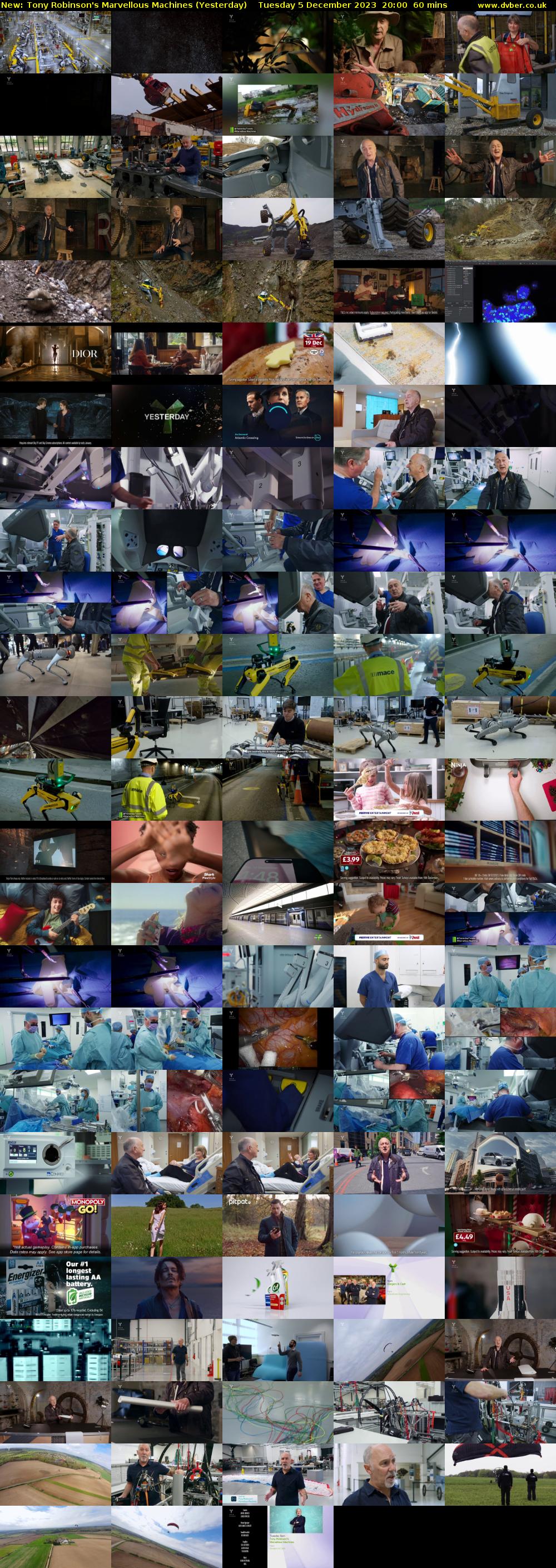 Tony Robinson's Marvellous Machines (Yesterday) Tuesday 5 December 2023 20:00 - 21:00