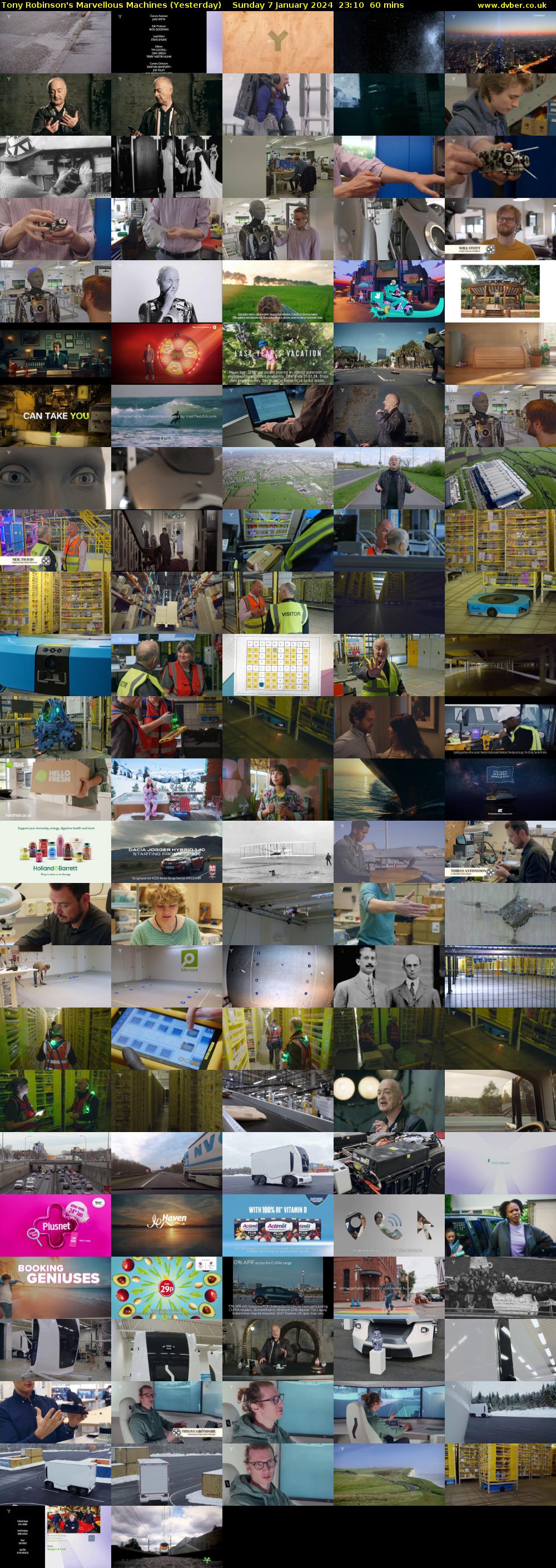 Tony Robinson's Marvellous Machines (Yesterday) Sunday 7 January 2024 23:10 - 00:10