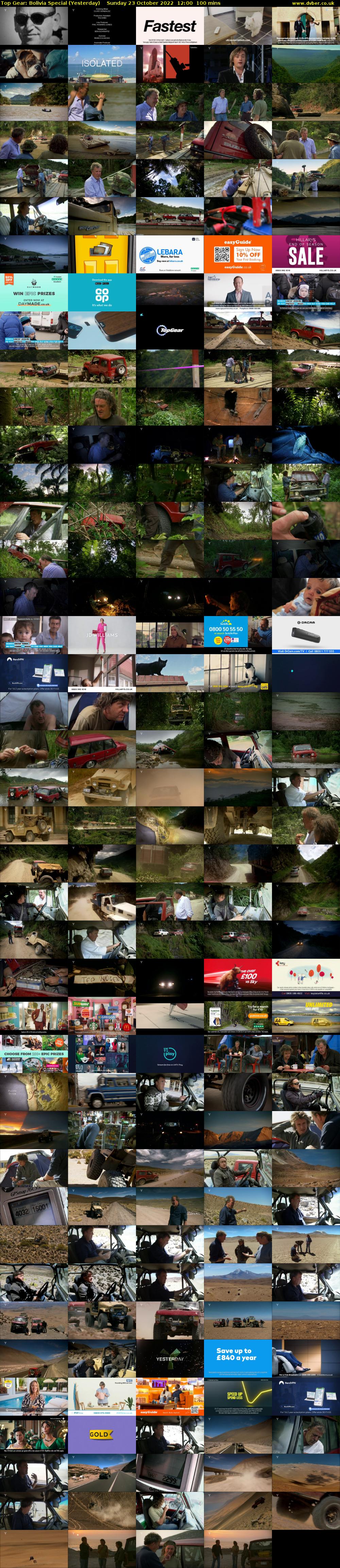 Top Gear: Bolivia Special (Yesterday) Sunday 23 October 2022 12:00 - 13:40