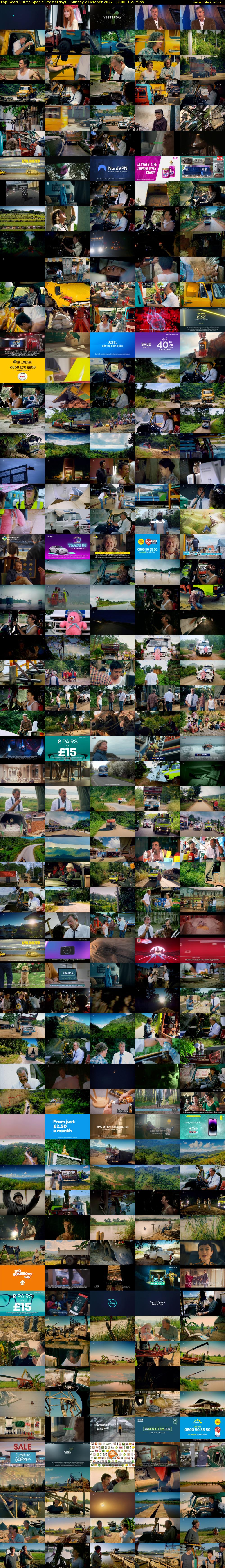 Top Gear: Burma Special (Yesterday) Sunday 2 October 2022 12:00 - 14:35