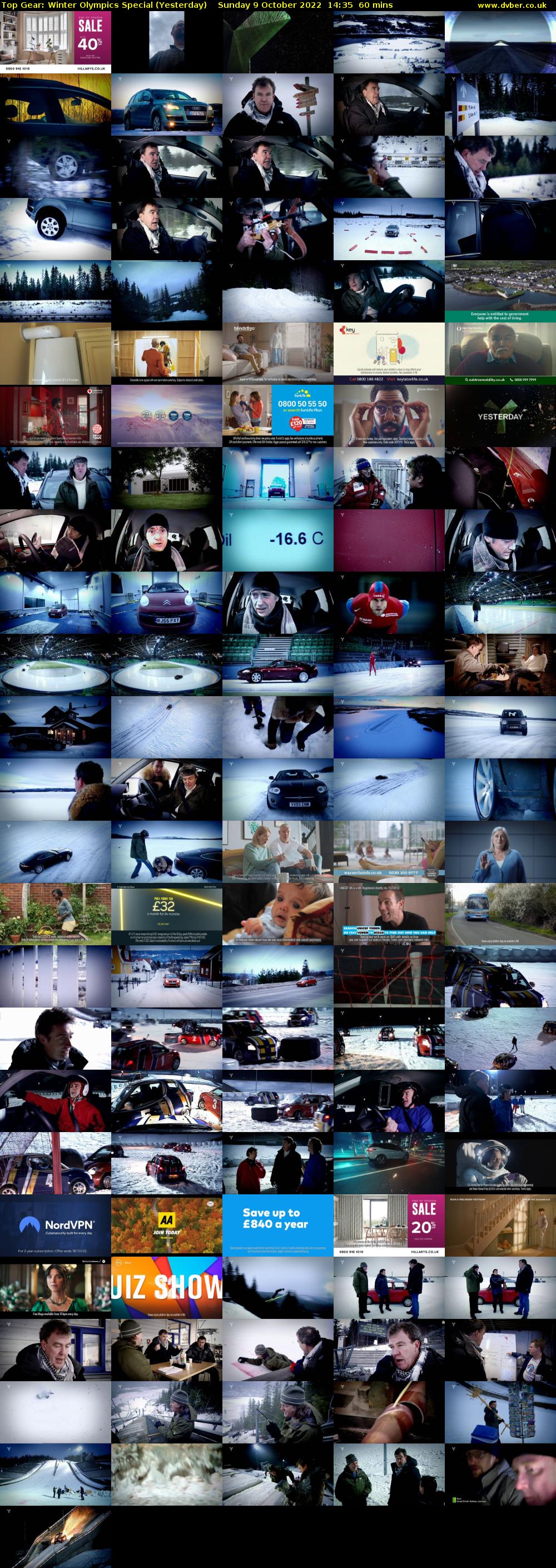 Top Gear: Winter Olympics Special (Yesterday) Sunday 9 October 2022 14:35 - 15:35