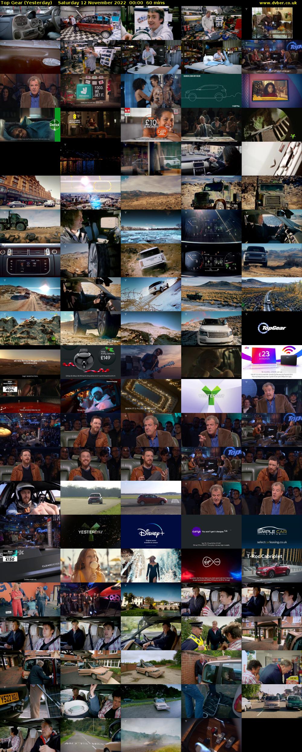 Top Gear (Yesterday) Saturday 12 November 2022 00:00 - 01:00