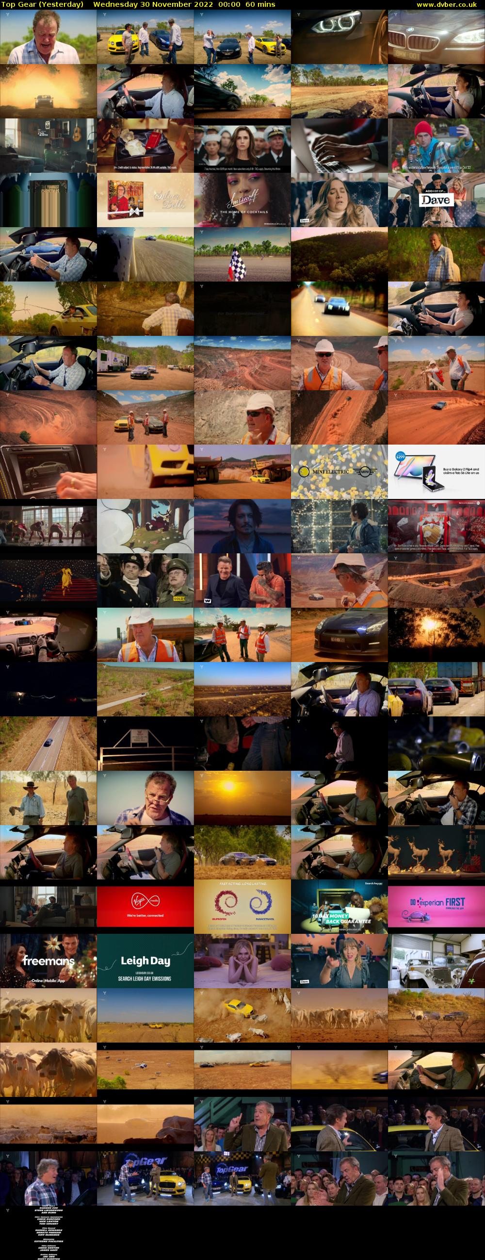 Top Gear (Yesterday) Wednesday 30 November 2022 00:00 - 01:00