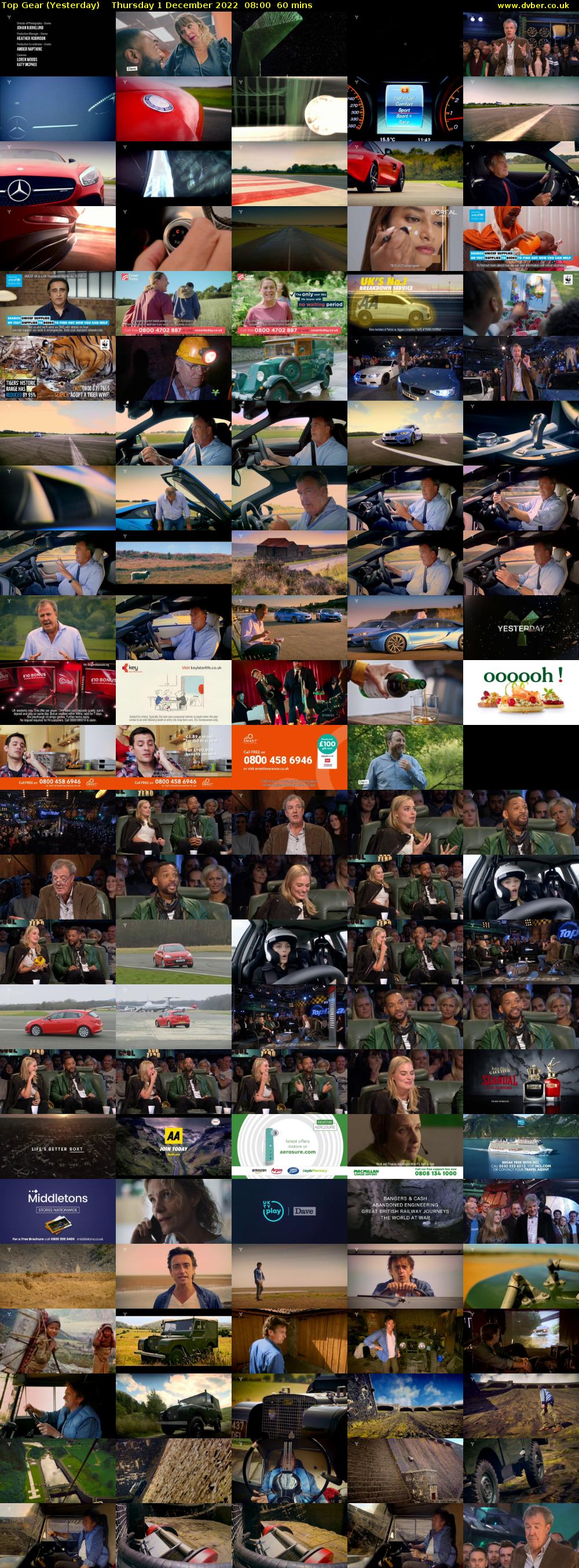Top Gear (Yesterday) Thursday 1 December 2022 08:00 - 09:00