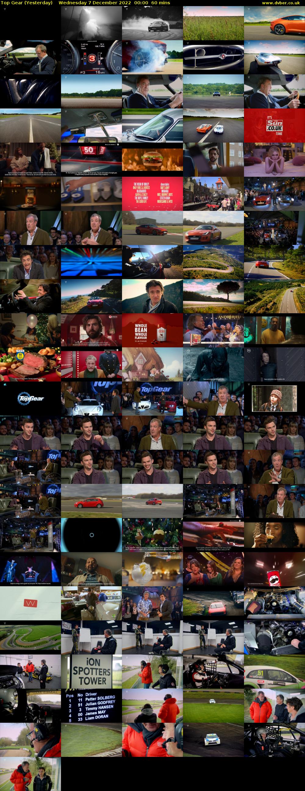 Top Gear (Yesterday) Wednesday 7 December 2022 00:00 - 01:00