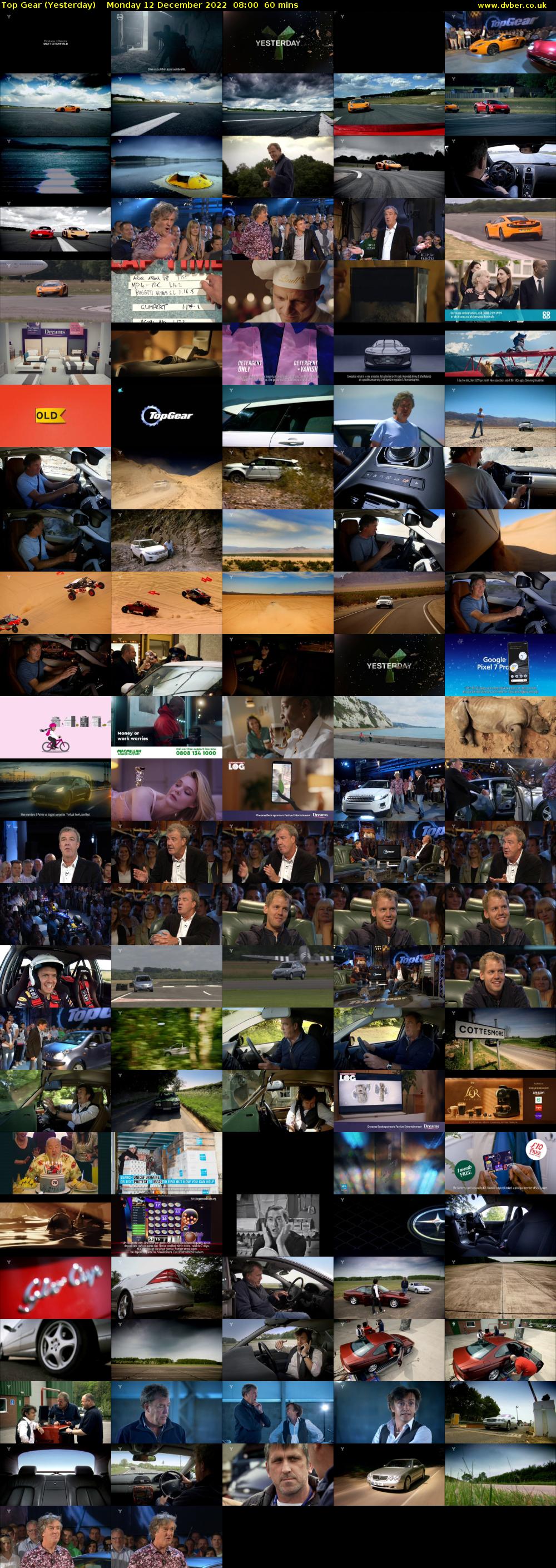 Top Gear (Yesterday) Monday 12 December 2022 08:00 - 09:00