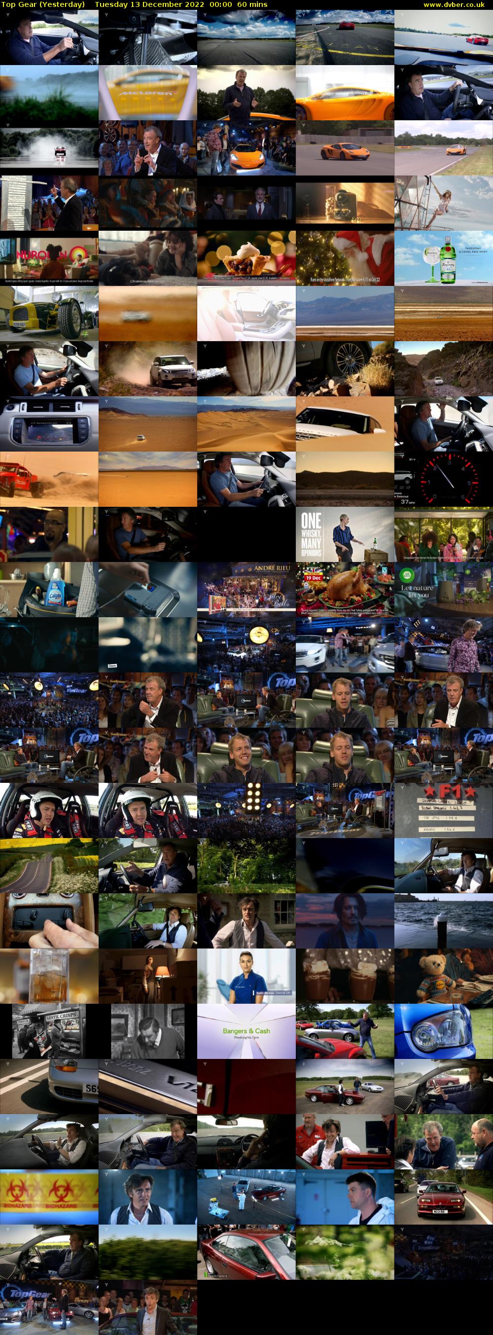 Top Gear (Yesterday) Tuesday 13 December 2022 00:00 - 01:00