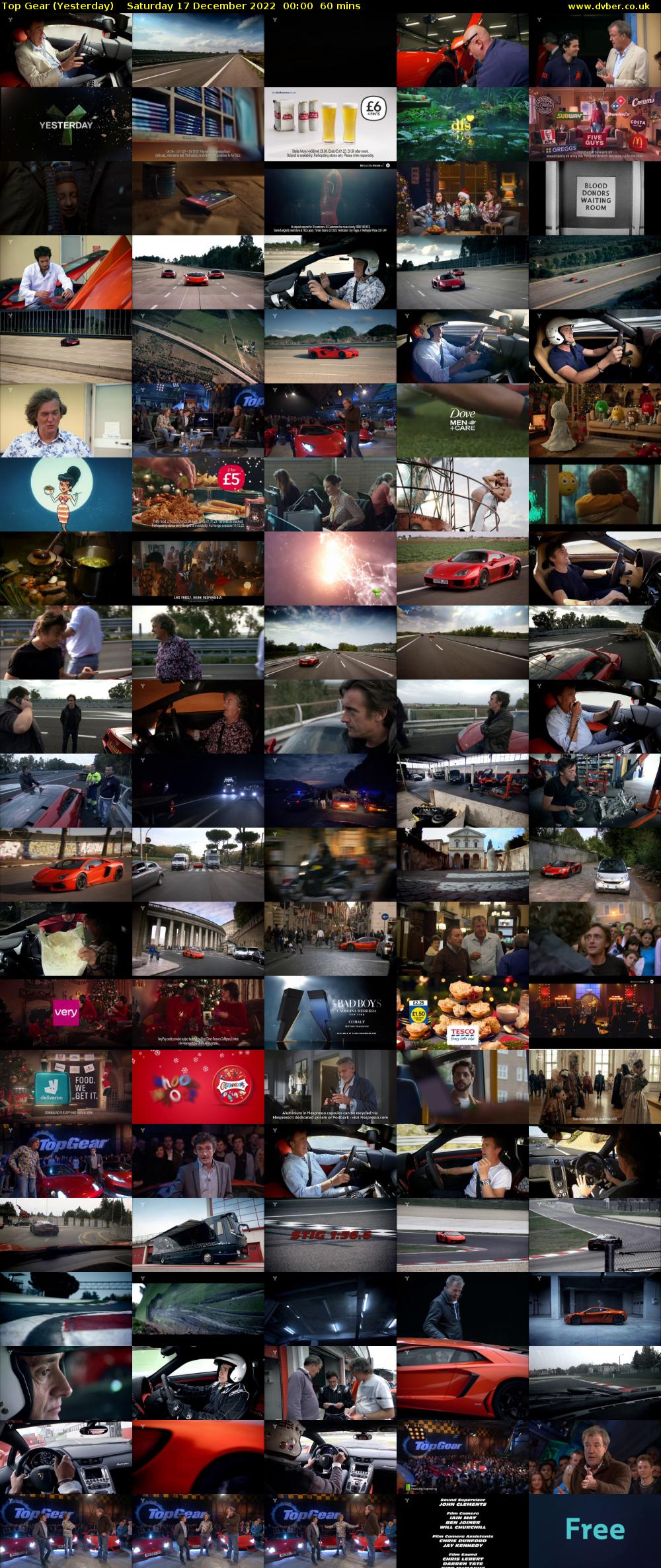 Top Gear (Yesterday) Saturday 17 December 2022 00:00 - 01:00