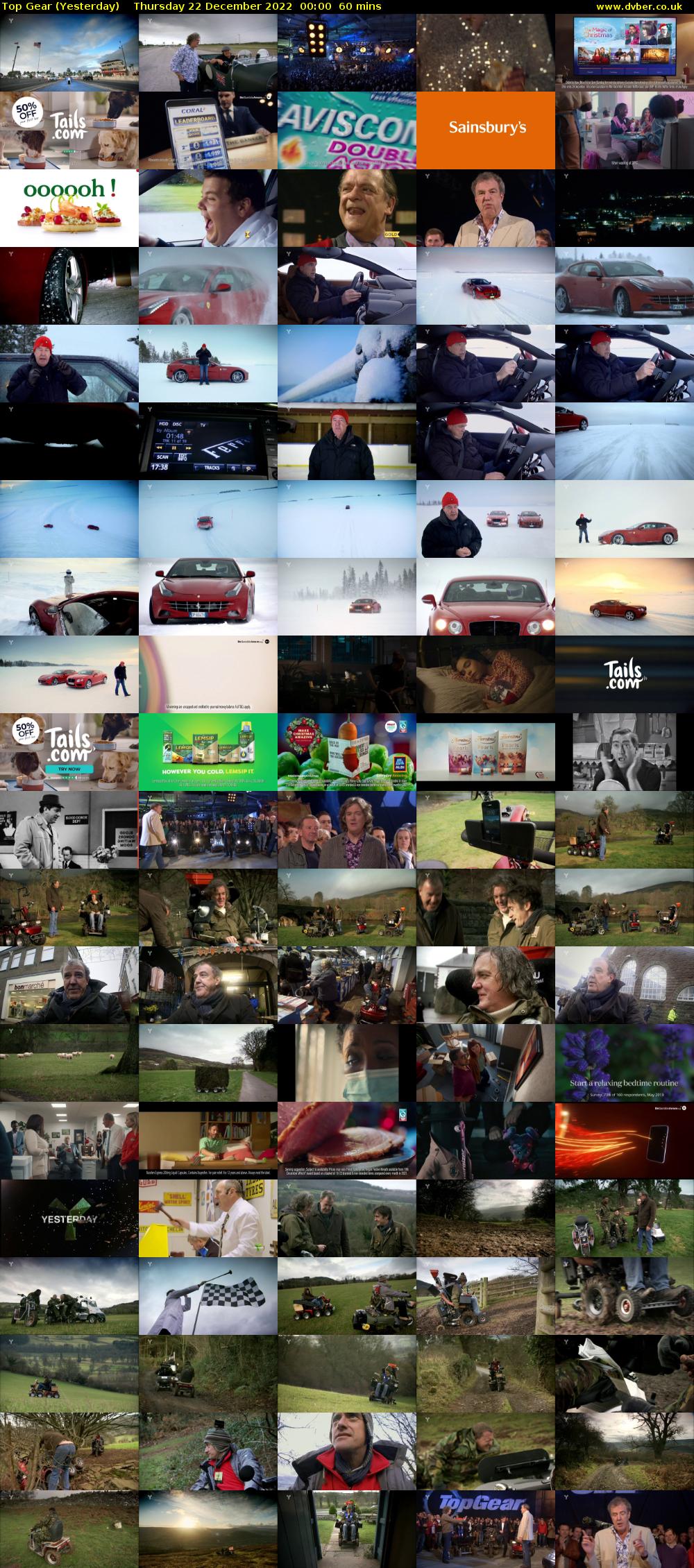 Top Gear (Yesterday) Thursday 22 December 2022 00:00 - 01:00
