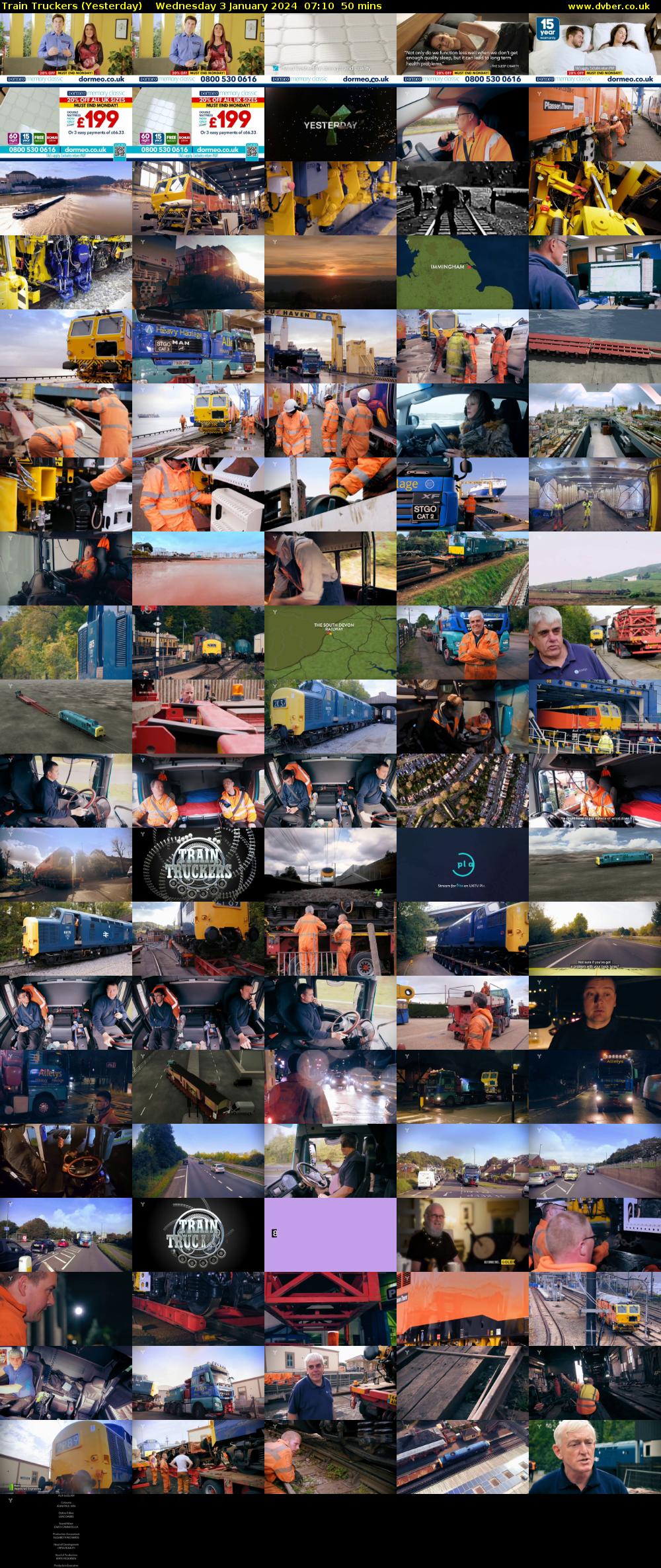 Train Truckers (Yesterday) Wednesday 3 January 2024 07:10 - 08:00