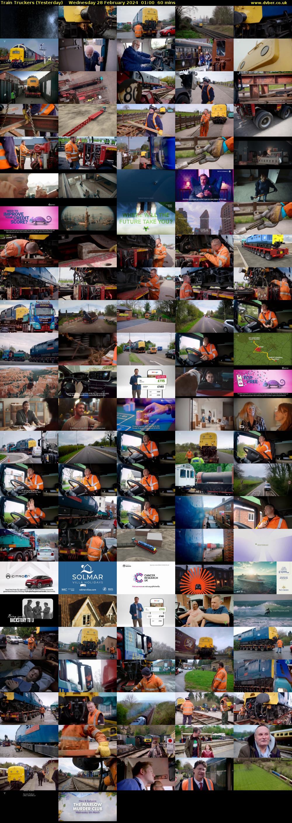 Train Truckers (Yesterday) Wednesday 28 February 2024 01:00 - 02:00