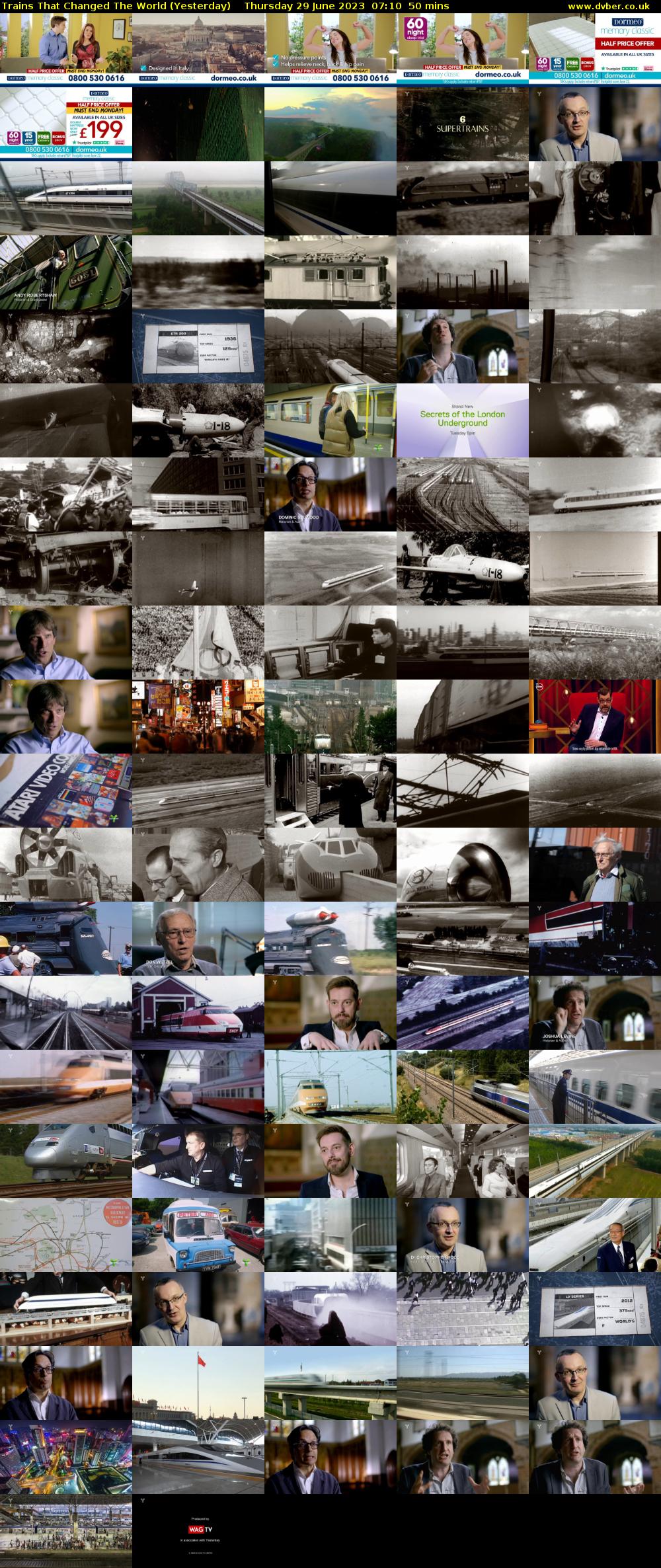 Trains That Changed The World (Yesterday) Thursday 29 June 2023 07:10 - 08:00