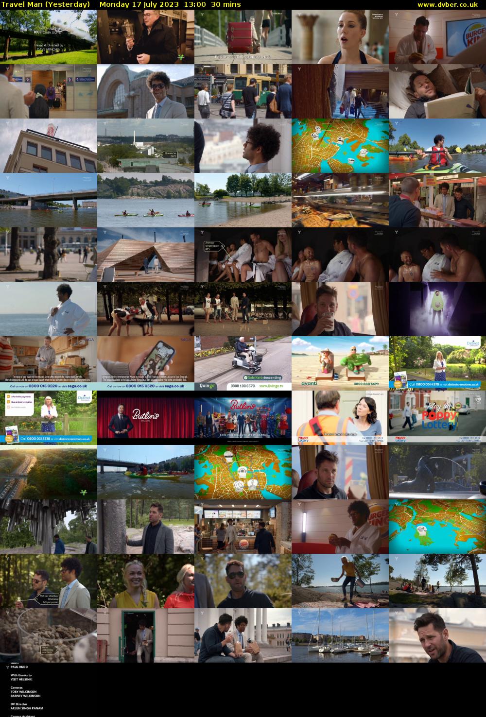 Travel Man (Yesterday) Monday 17 July 2023 13:00 - 13:30
