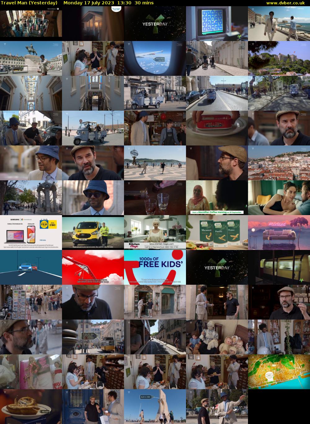 Travel Man (Yesterday) Monday 17 July 2023 13:30 - 14:00