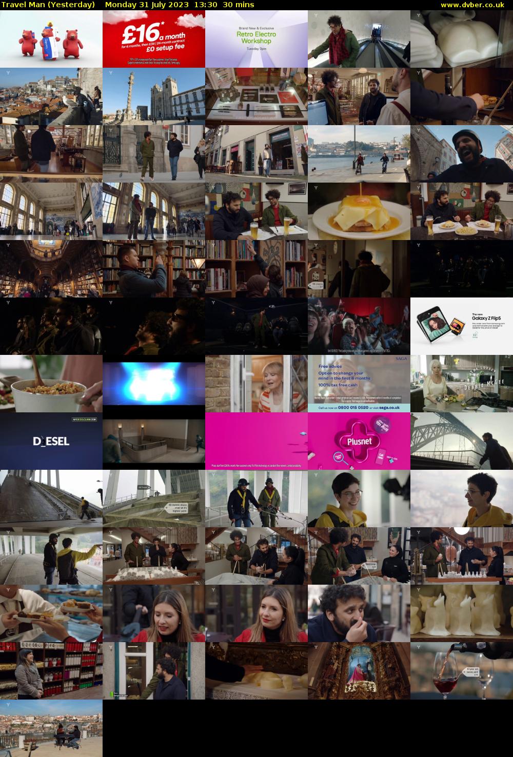 Travel Man (Yesterday) Monday 31 July 2023 13:30 - 14:00