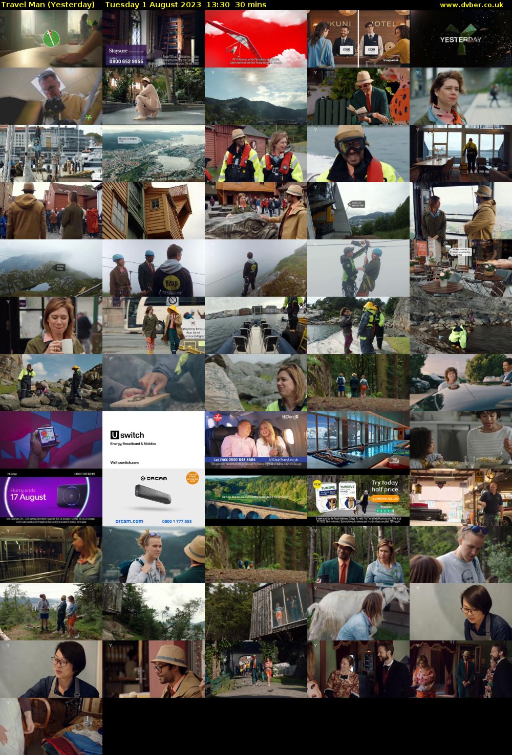 Travel Man (Yesterday) Tuesday 1 August 2023 13:30 - 14:00